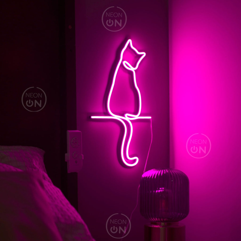 Cat Back View neon sign - Neonon