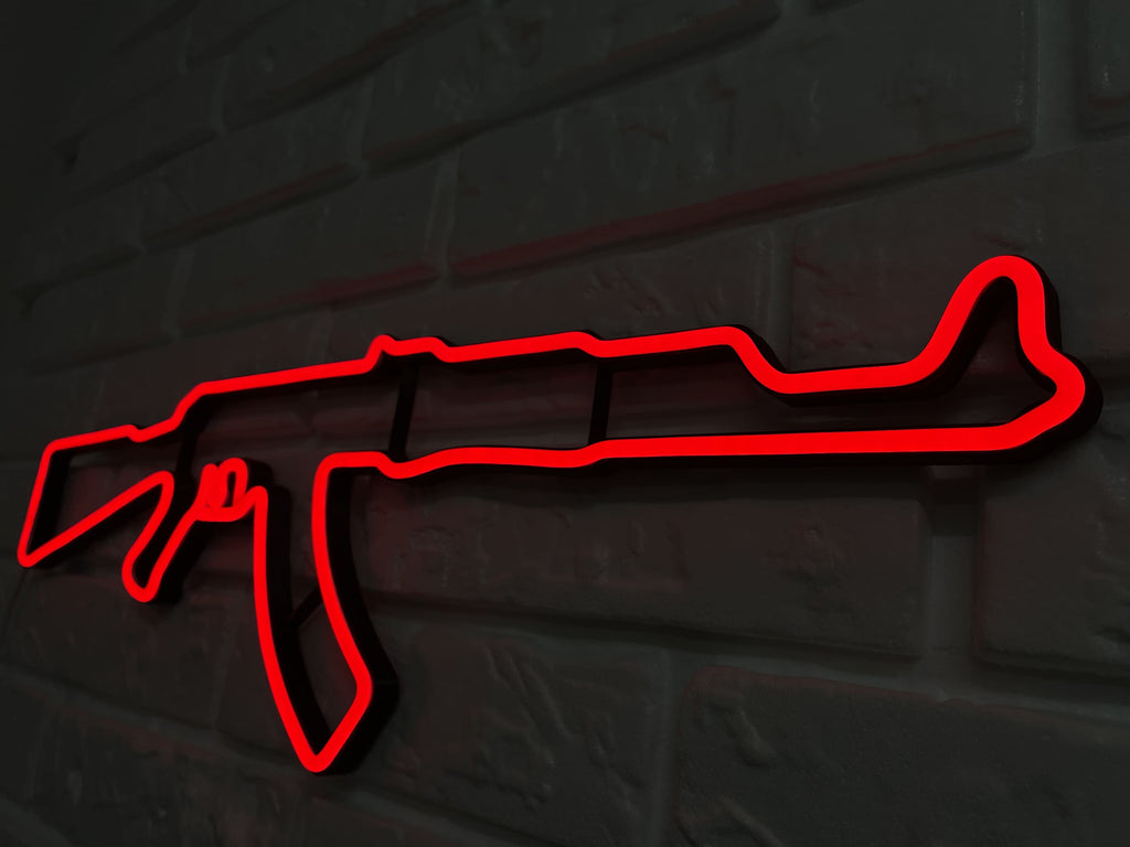 Ak 47 Rifle neon sign - Neonon