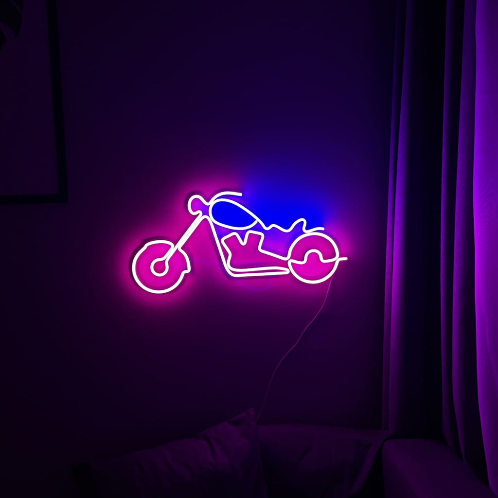 Motorbike Chopper Neon Sign - Neonon