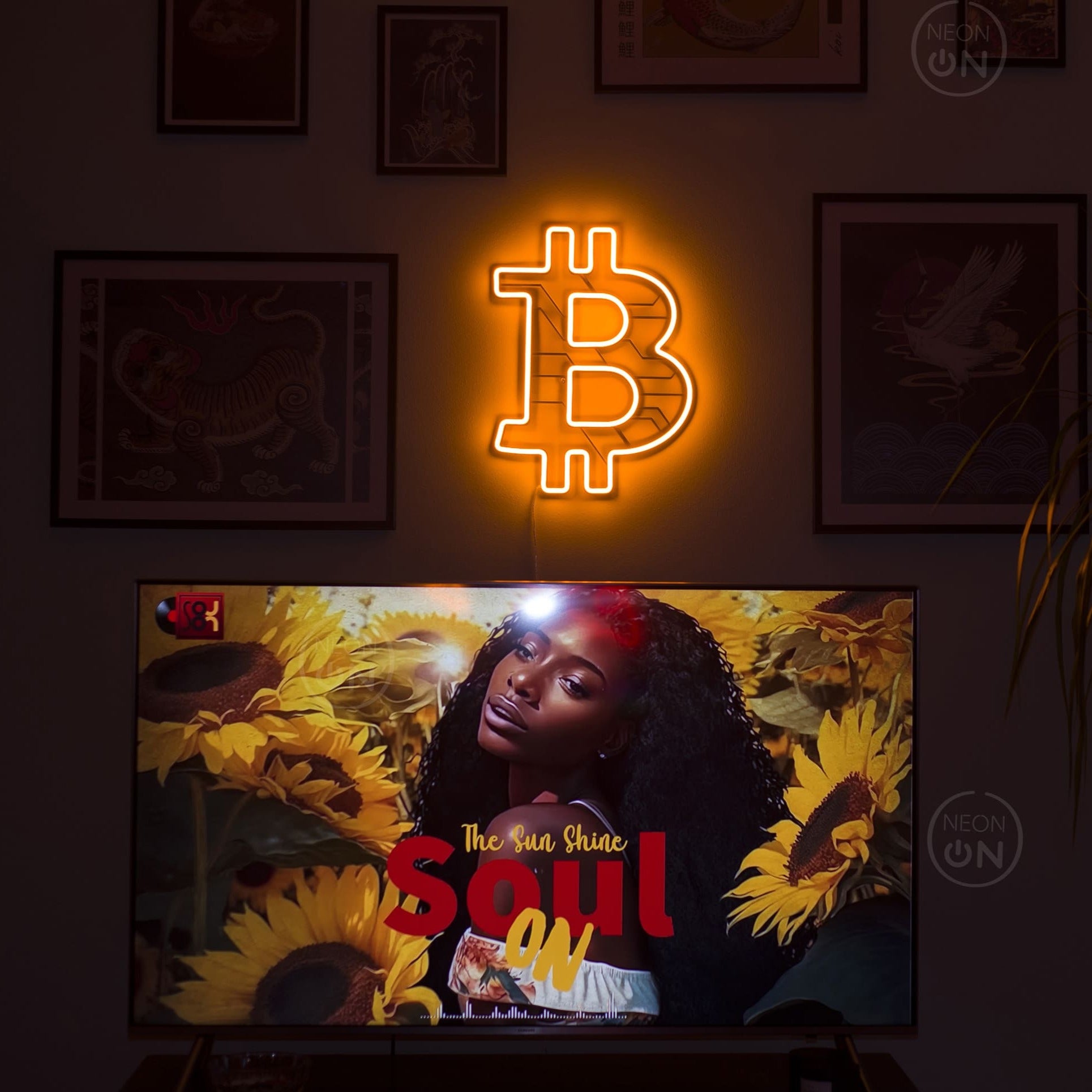 Bitcoin crypto Light neon sign - Neonon