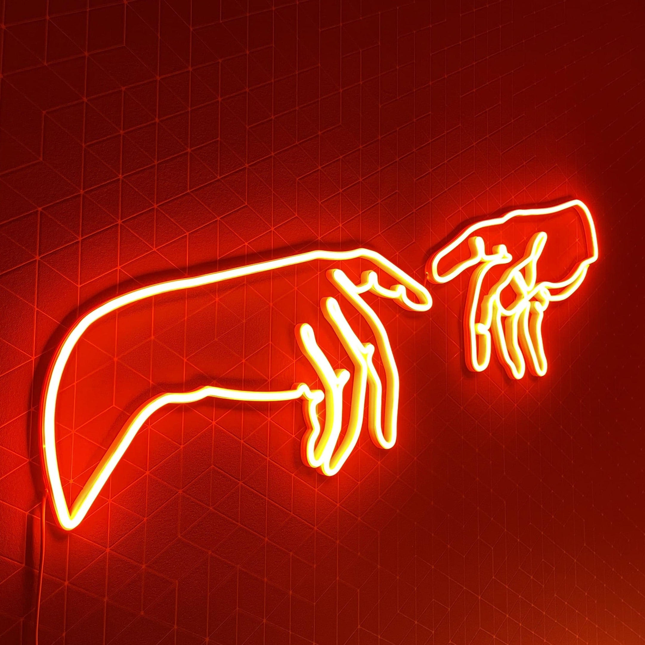 Hands Of God And Adam neon sign - Neonon