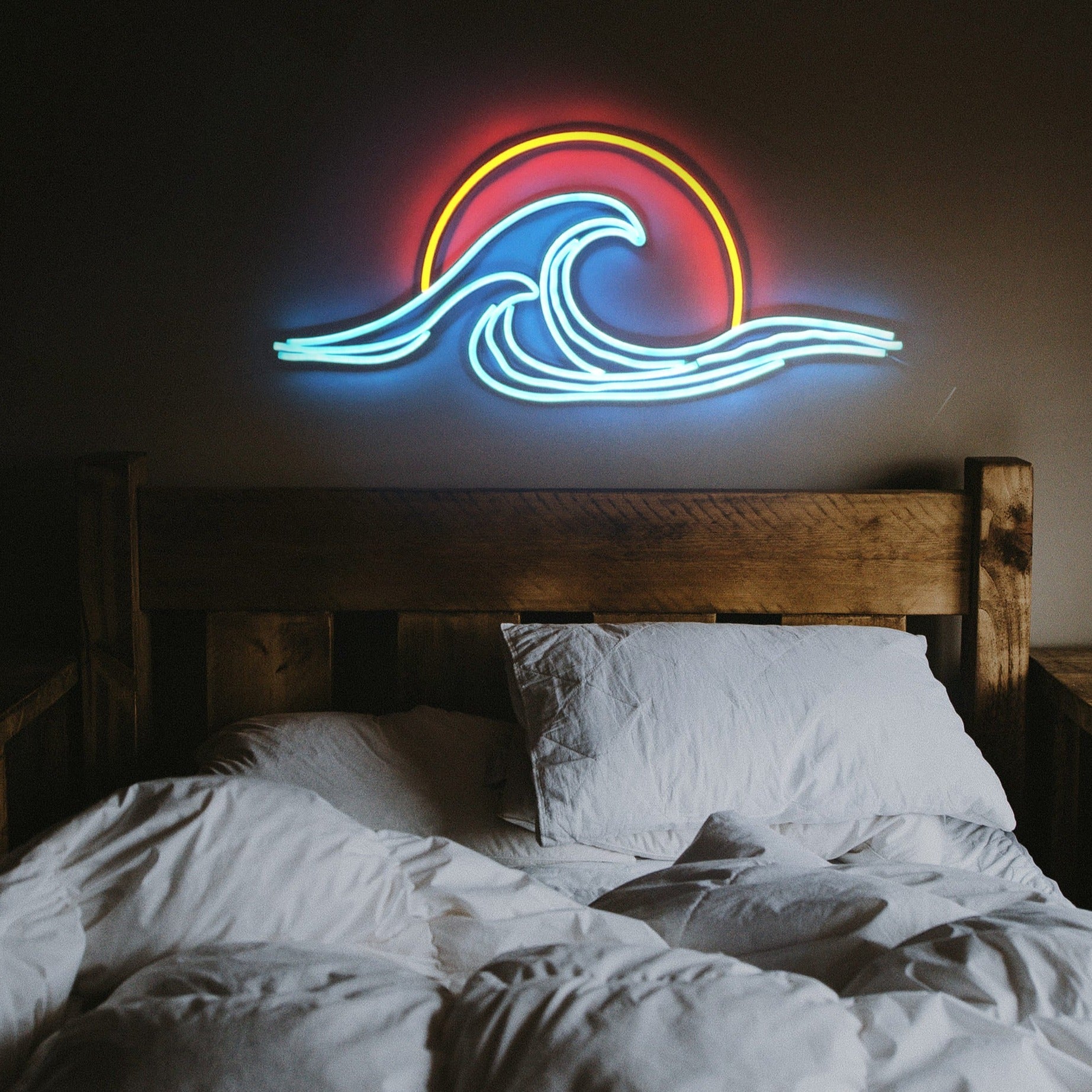 Wave Sunset neon sign - Neonon