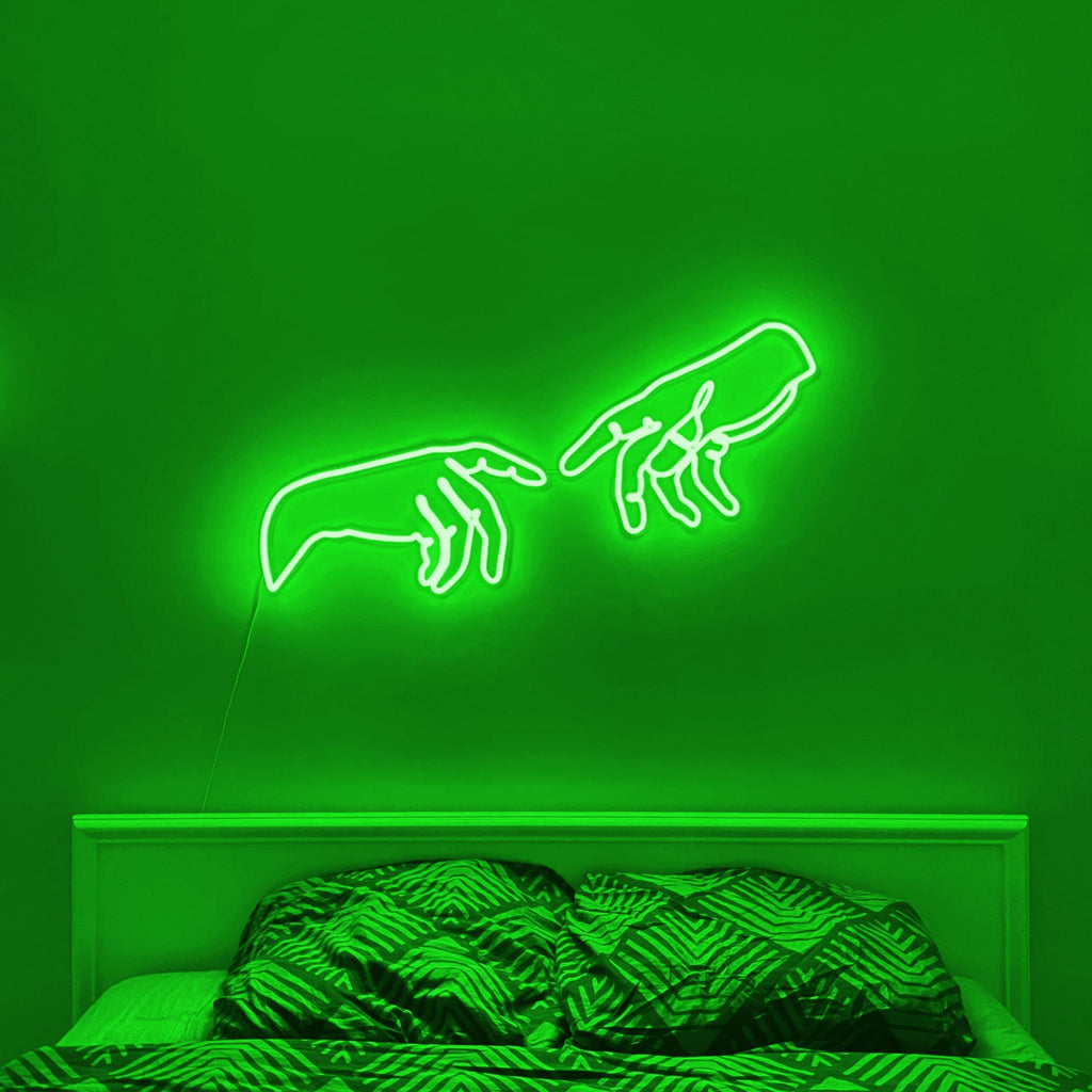 Hands Of God And Adam neon sign - Neonon