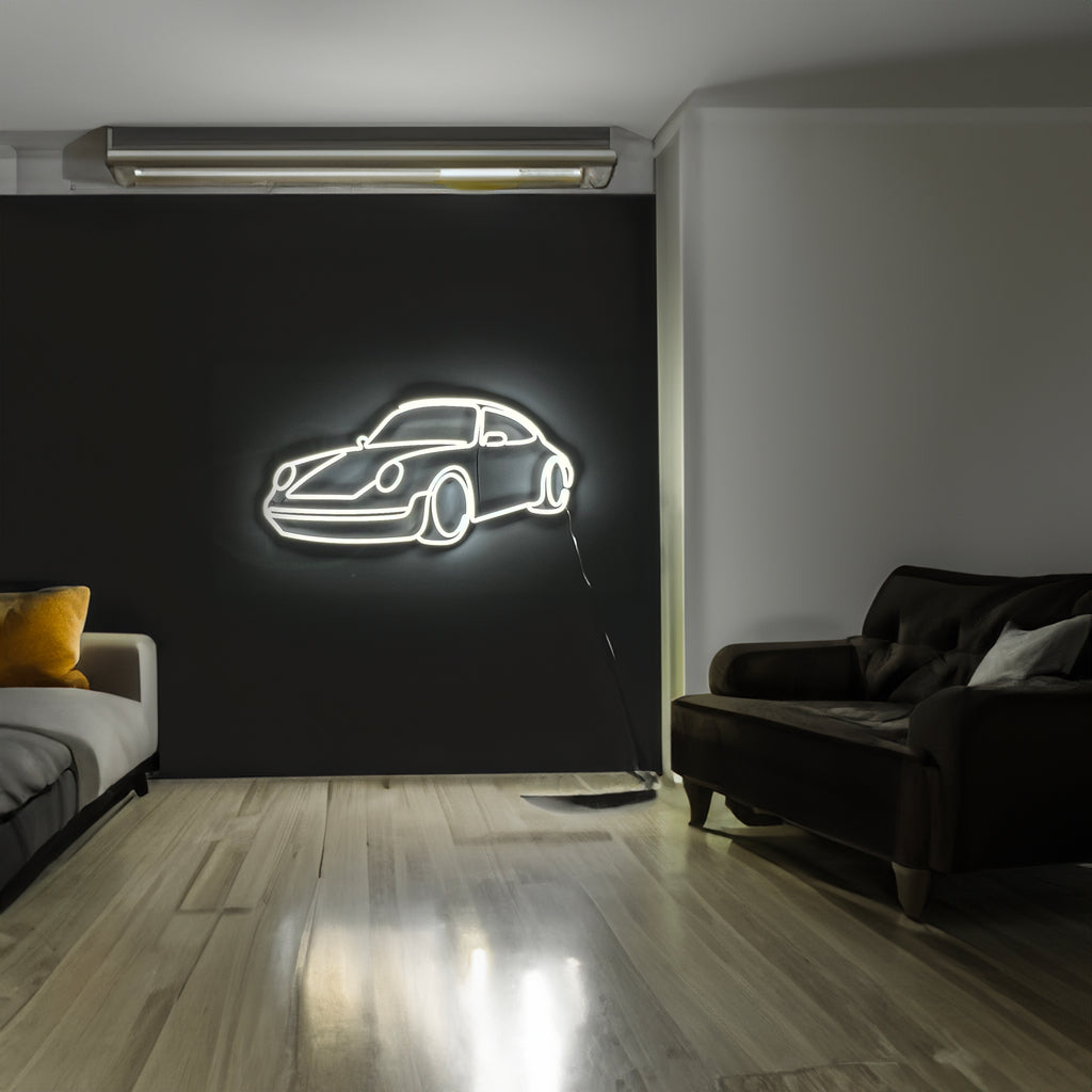 Porsche 911 old car neon sign - Neonon