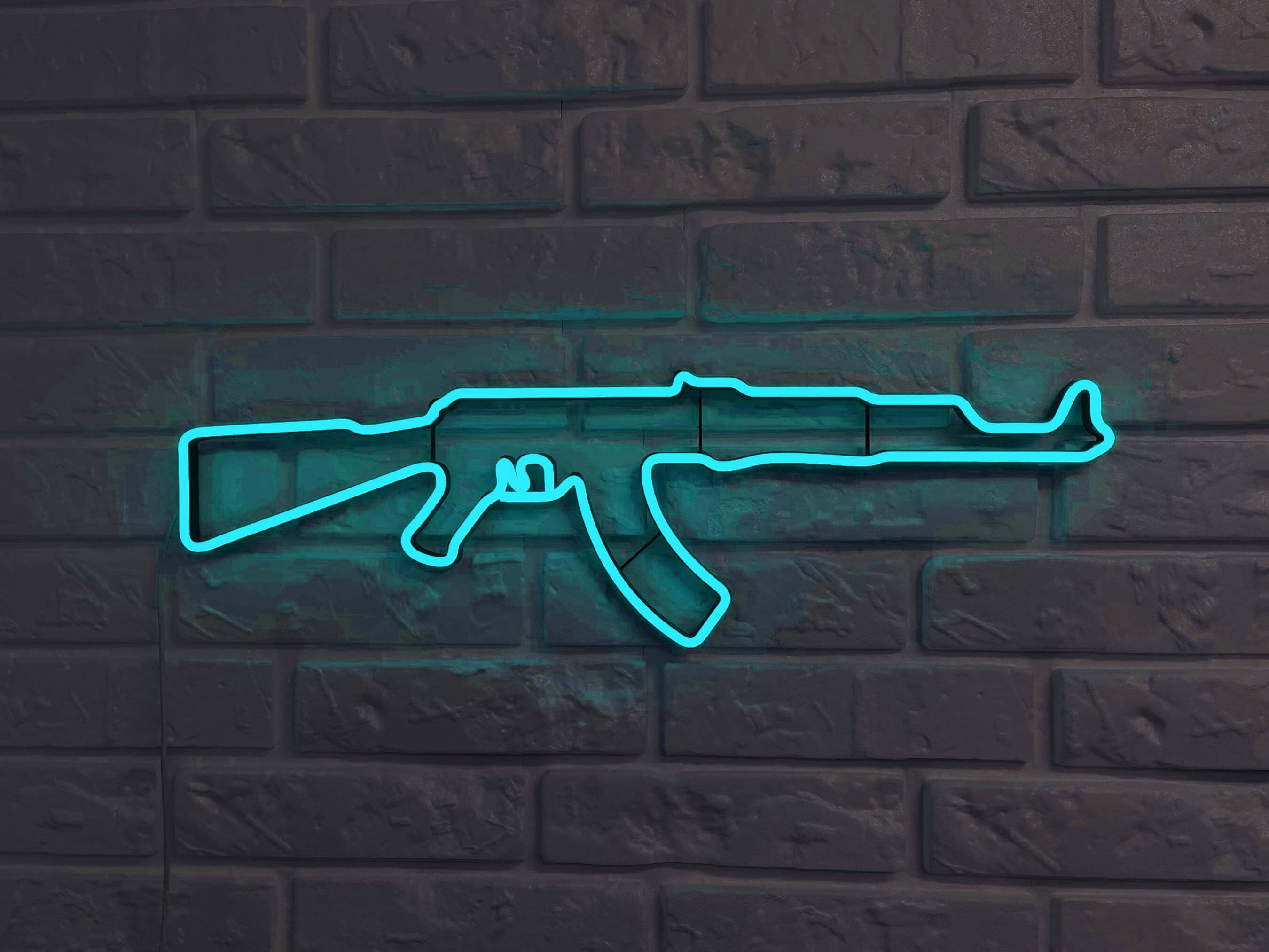 Ak 47 Rifle neon sign - Neonon