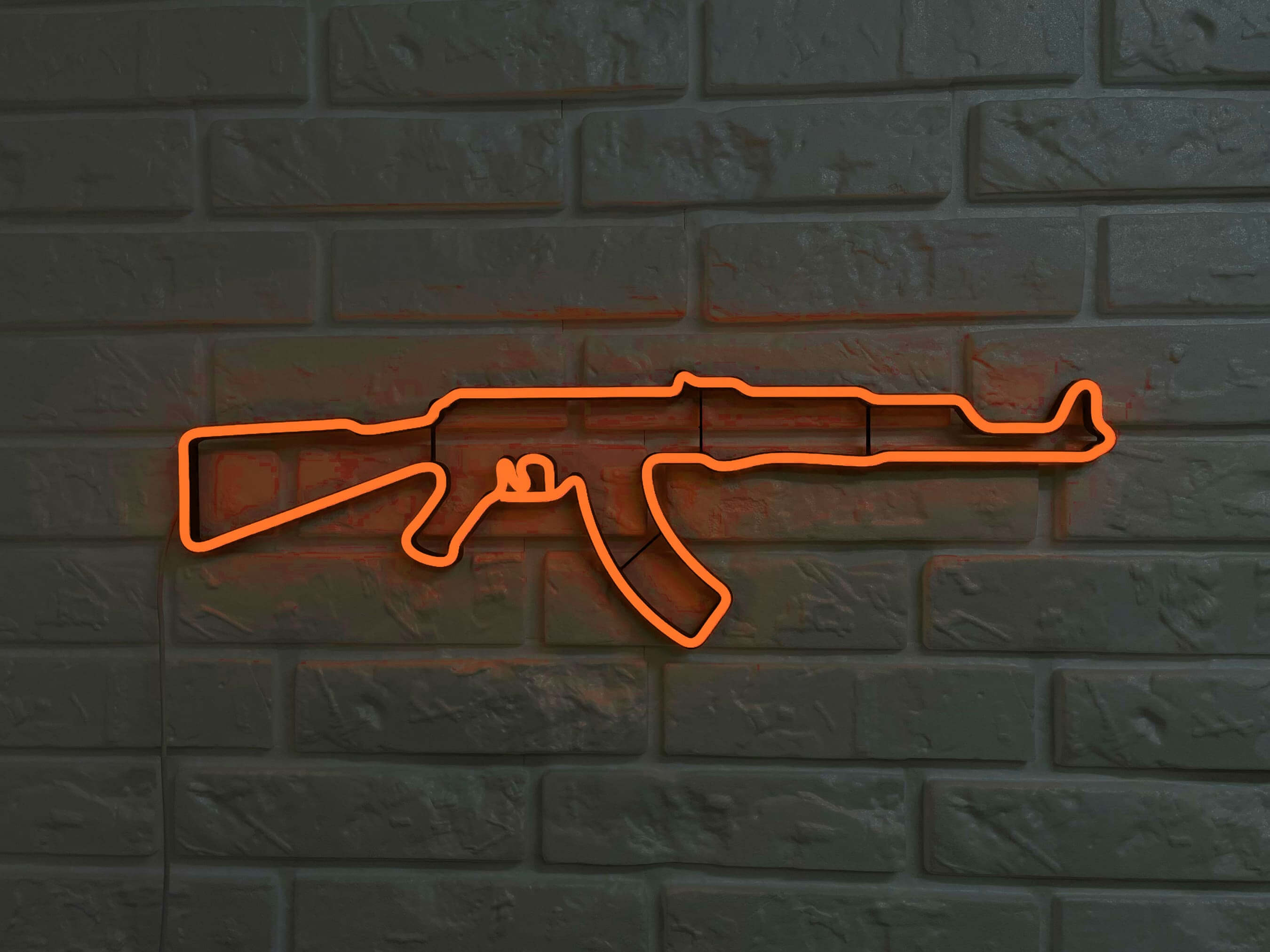 Ak 47 Rifle neon sign - Neonon