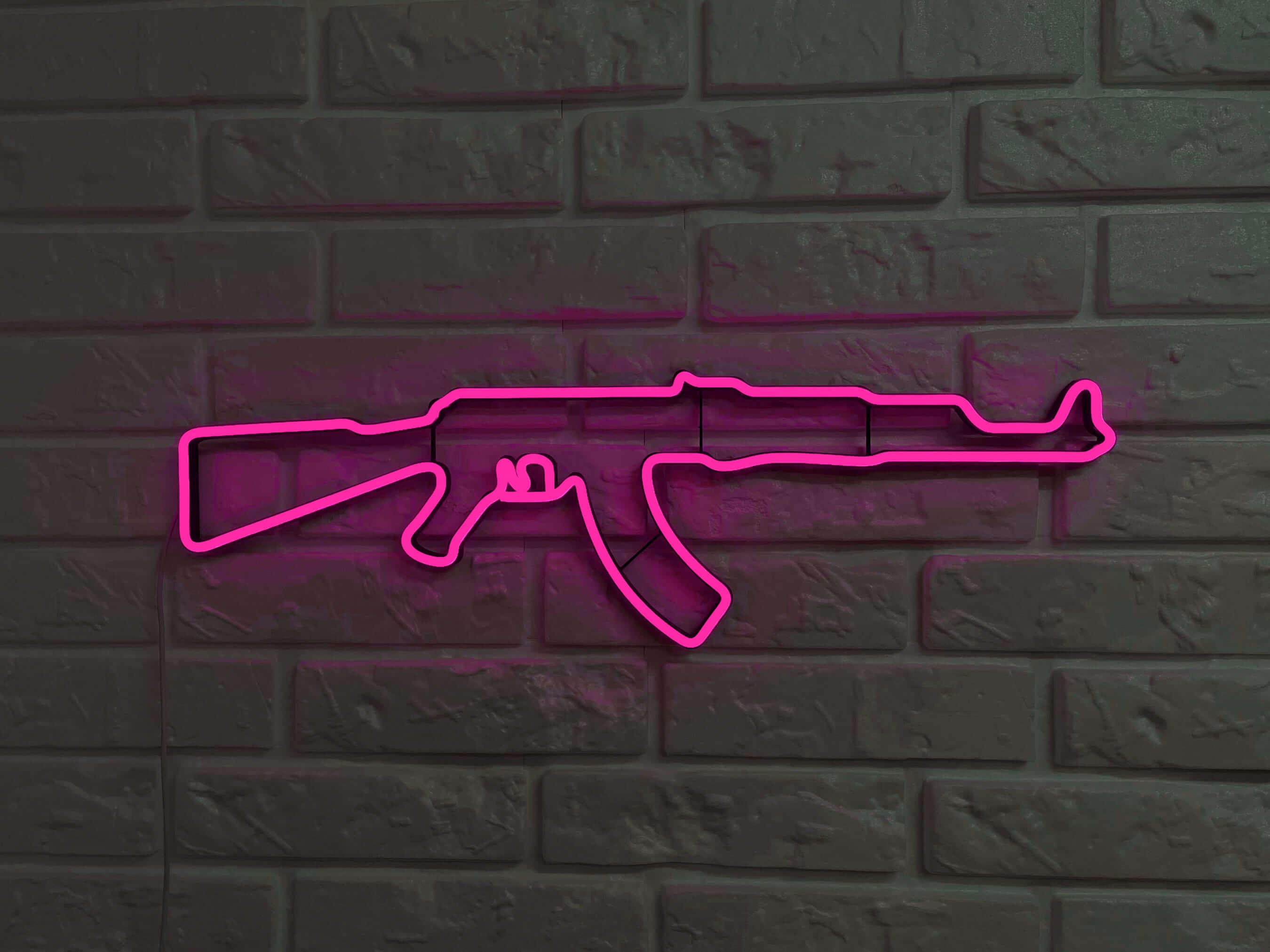 Ak 47 Rifle neon sign - Neonon