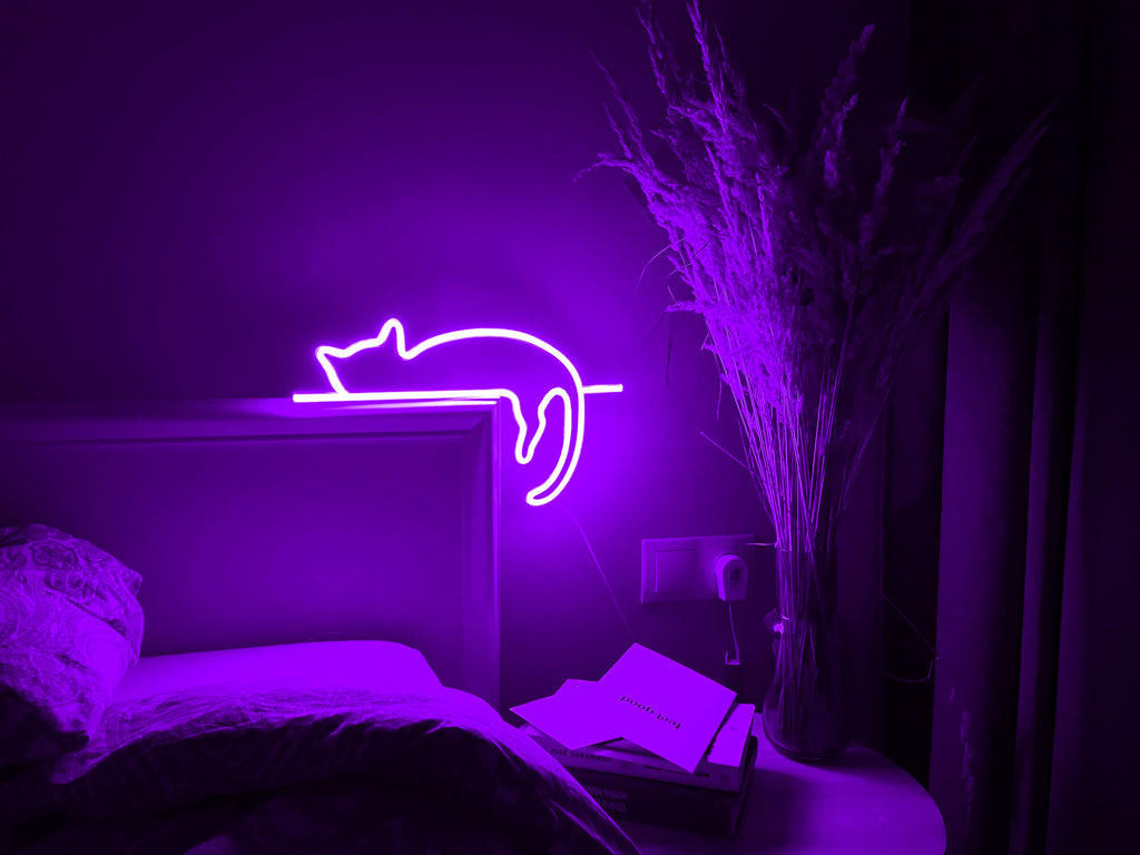 Lazy Cat neon sign - Neonon