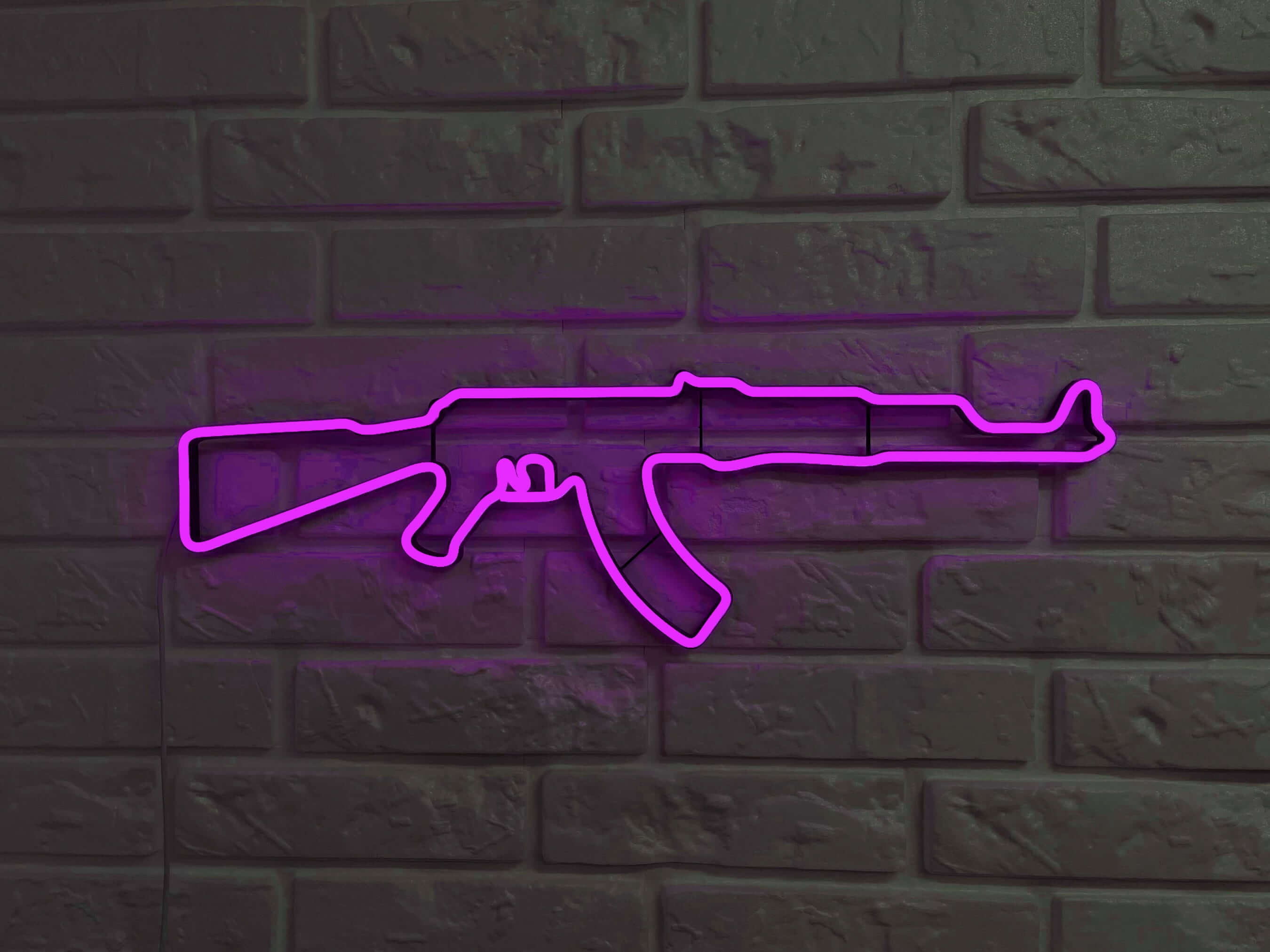 Ak 47 Rifle neon sign - Neonon