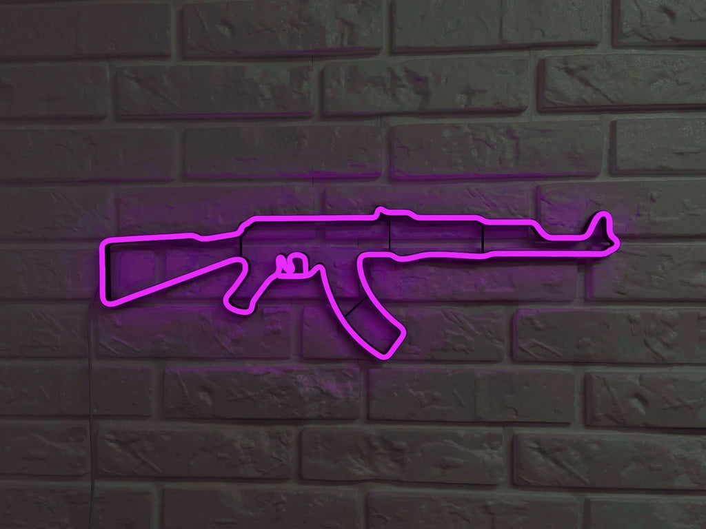 Ak 47 Rifle neon sign - Neonon