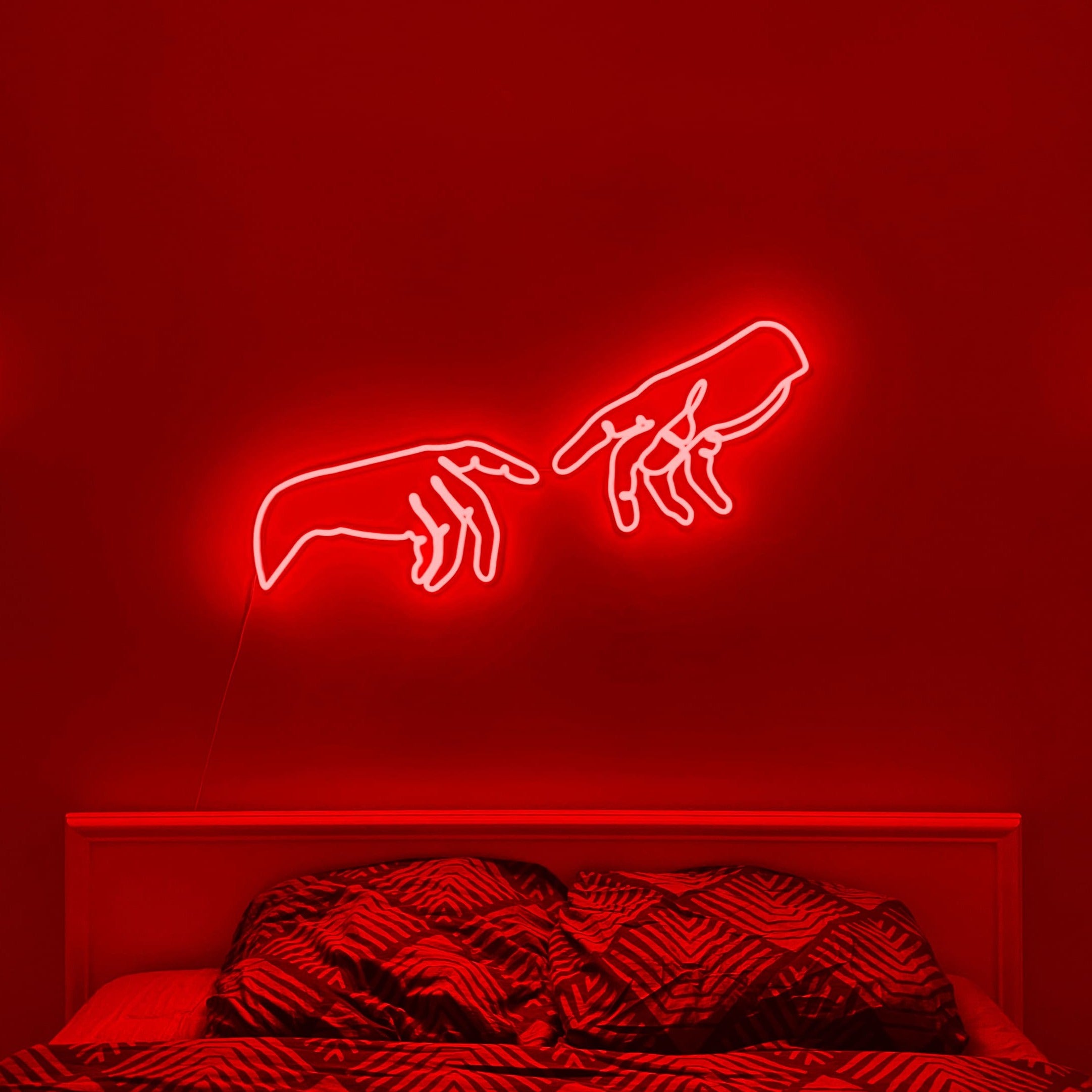 Hands Of God And Adam neon sign - Neonon