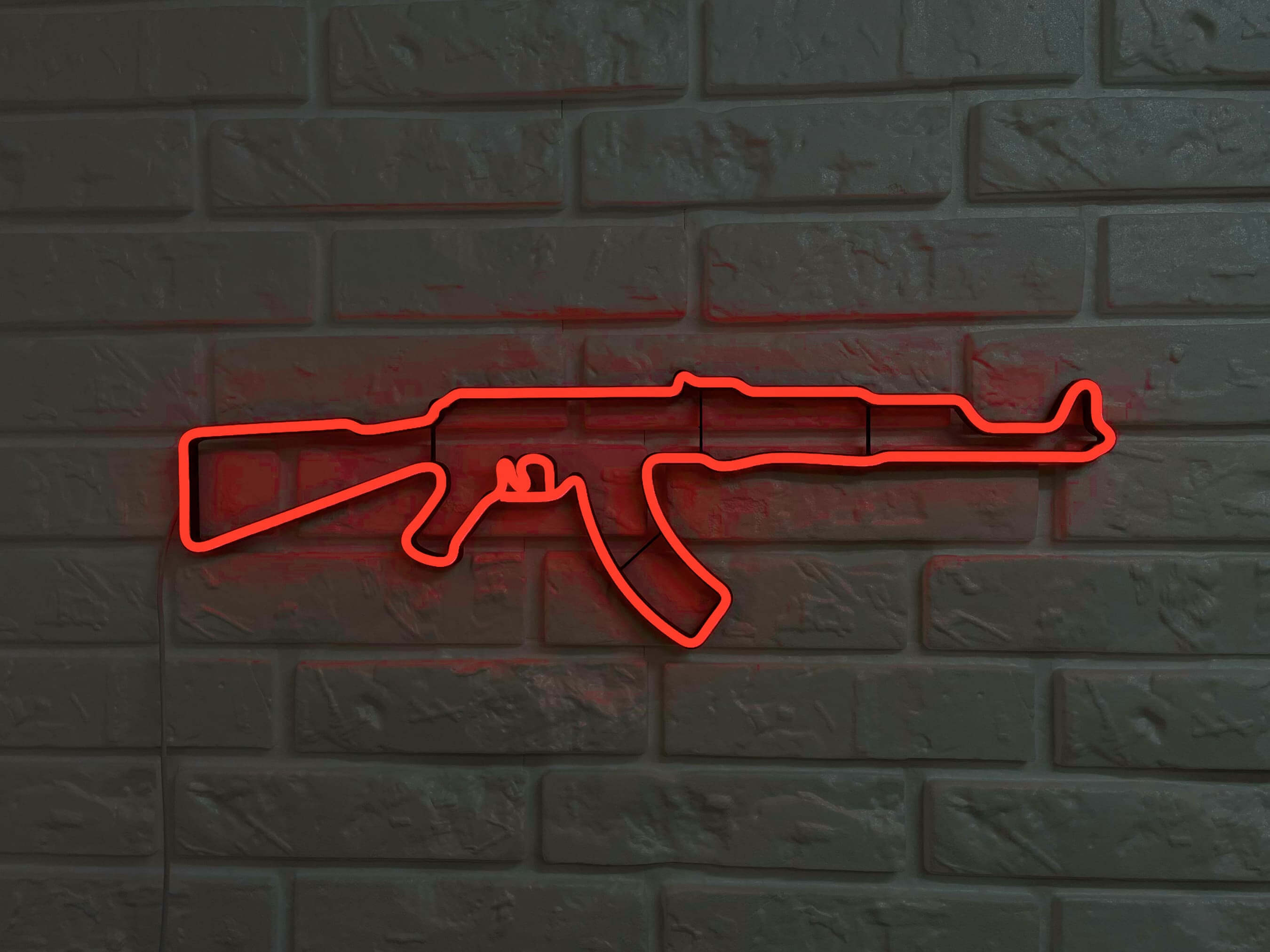 Ak 47 Rifle neon sign - Neonon