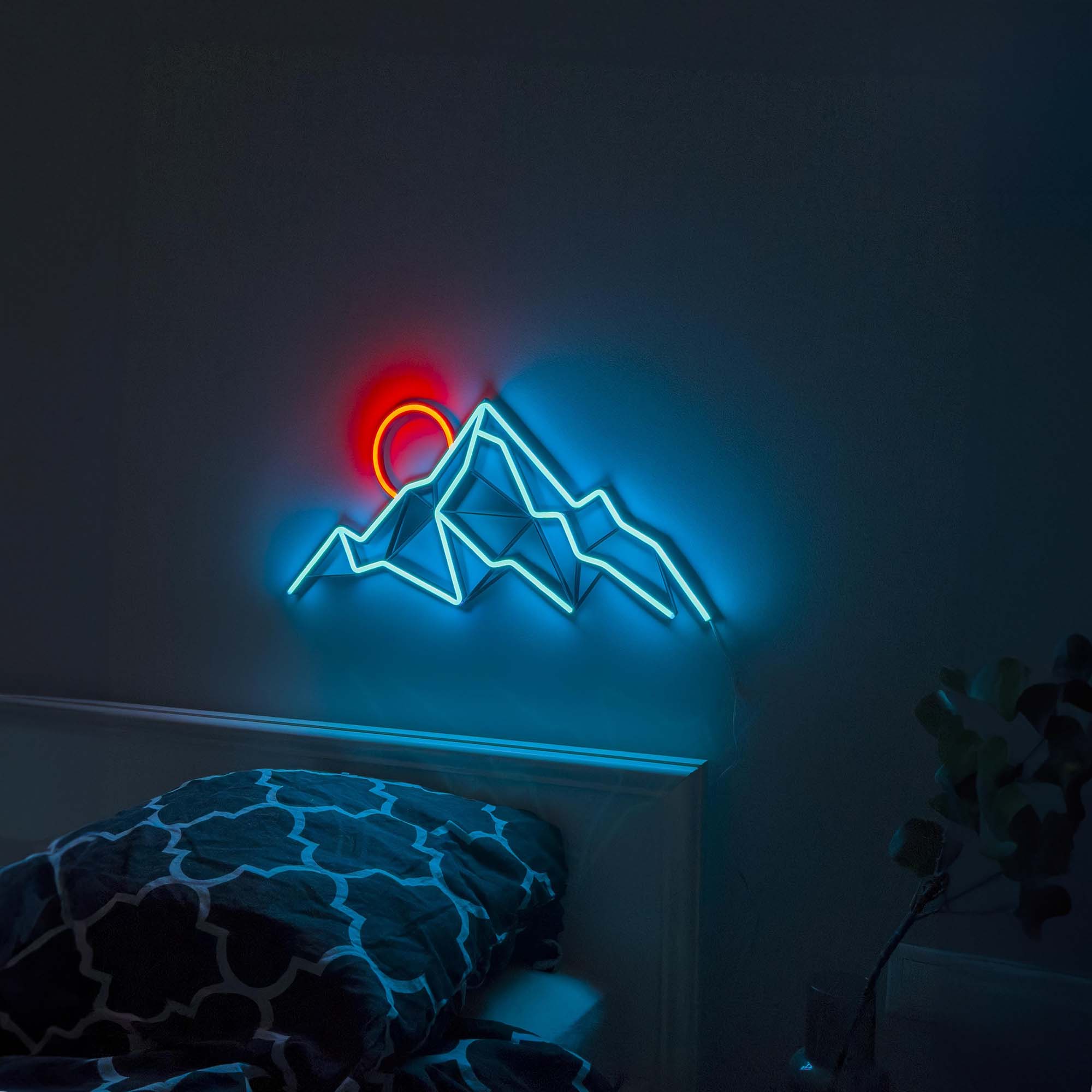 Sunset Mountains neon sign - Neonon