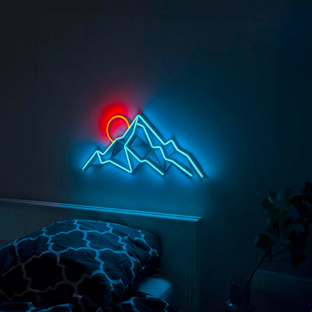 Sunset Mountains neon sign - Neonon