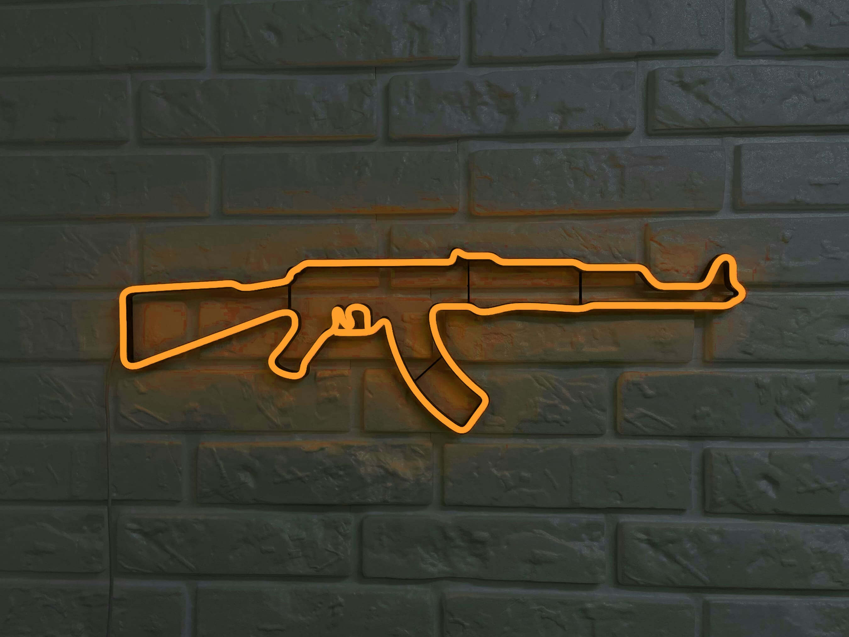 Ak 47 Rifle neon sign - Neonon