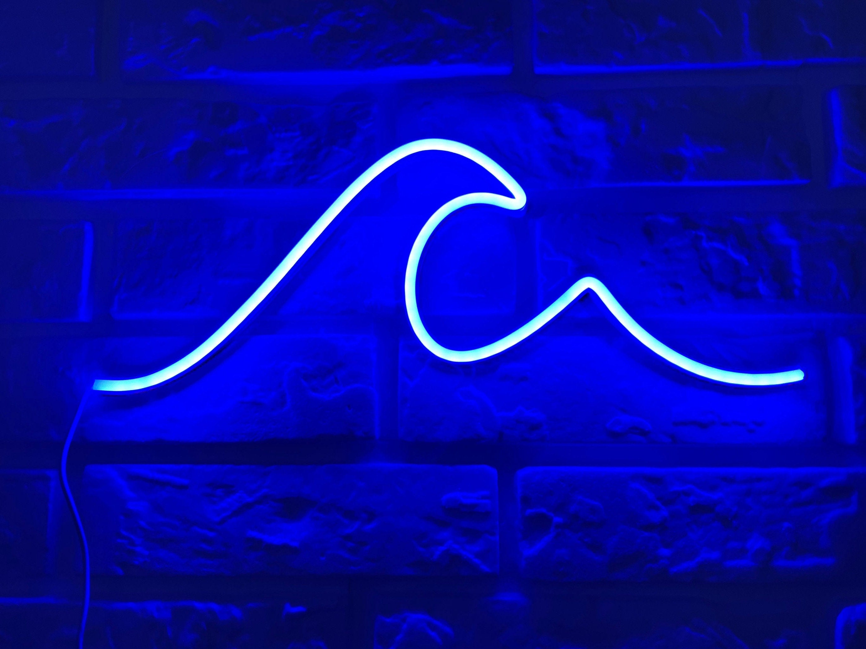 wave Neon Sign sea Neon Sign Led ocean Art Light Sign Led Logo wave Wall Décor Custom Neon Sign Party Room Decoration gift neon bedroom
