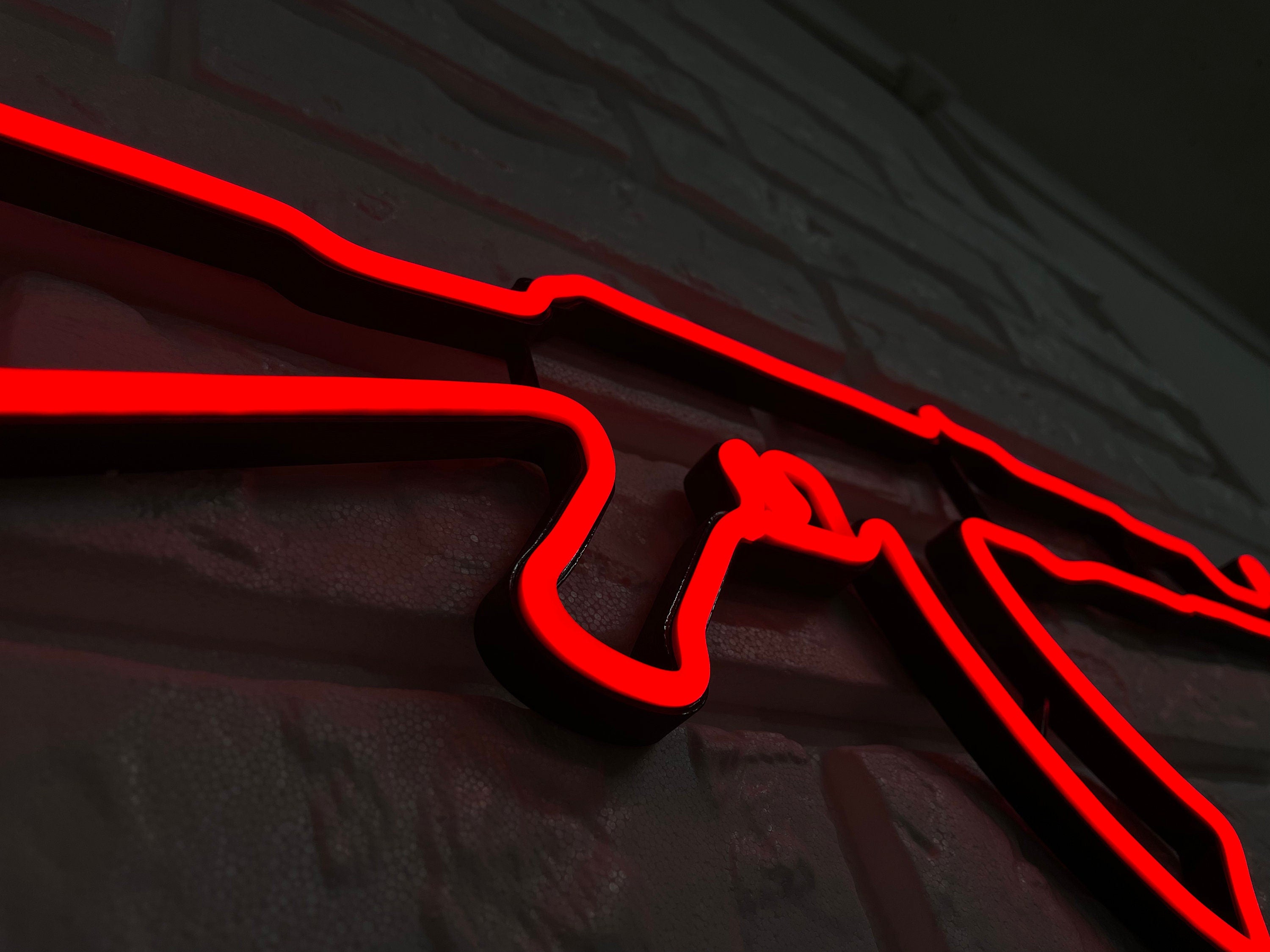 Gun Led Neon Signs AK 47 gift Pistol LED Neon Lights Gun Wall Art Décor Neon Custom Desk light CS go neon rifle neon sign ak47 wall art