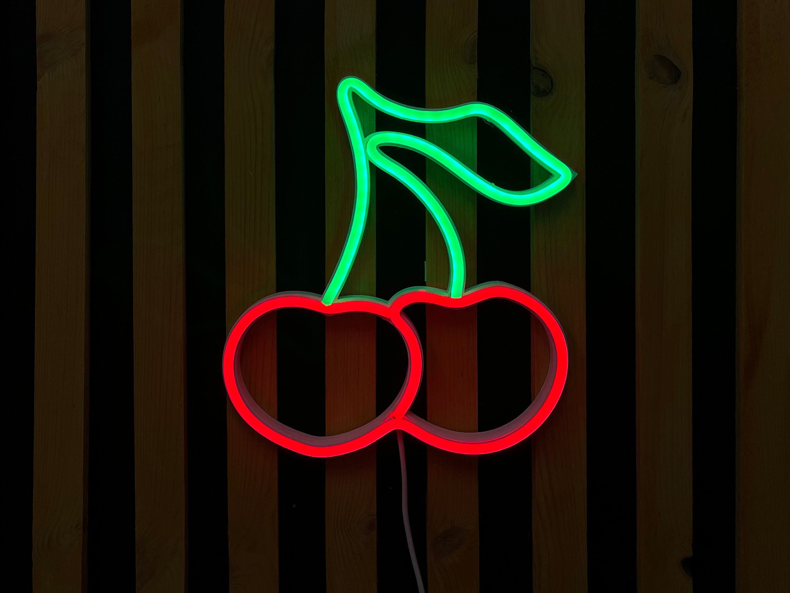 cherry Neon Sign cherry Neon Sign Led Art Light Sign Led Logo Wall Décor Custom Neon Sign Party Room Decoration gift neon bedroom