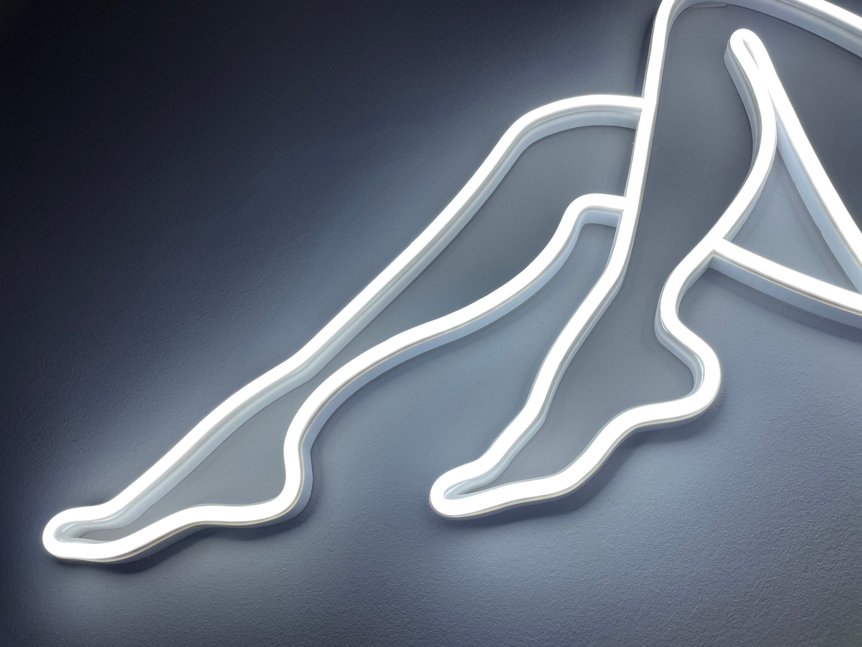 Legs women girl neon Wall Decor Leg Decoration Home Art Mural Wall Art Neon Custom Desk light decor woman body