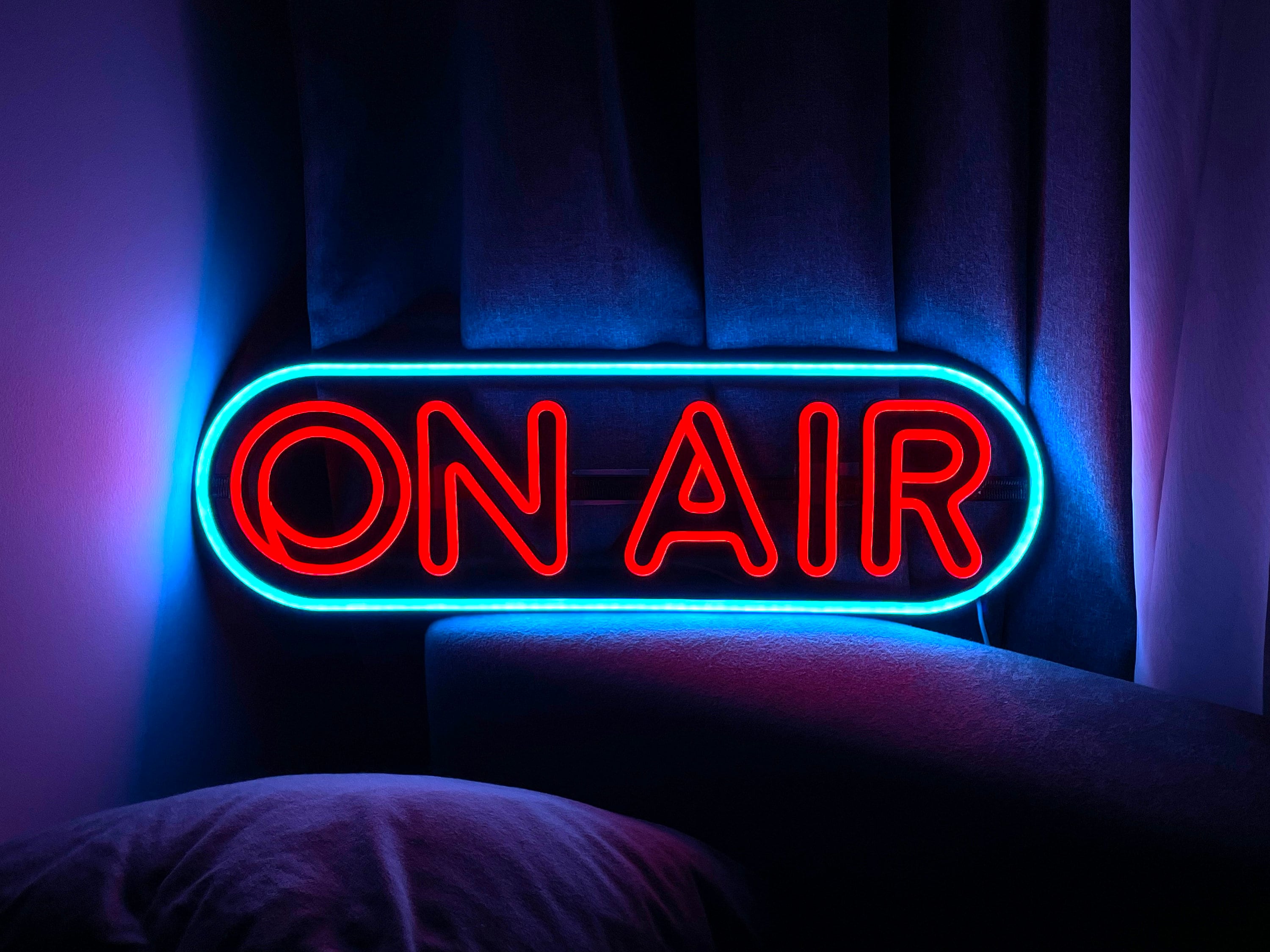 on air Neon Sign | sign Art | Light Sign Led Logo | Wall Decor | Custom Neon Sign | neon sign | neon light | neon sign wall decor | wall art