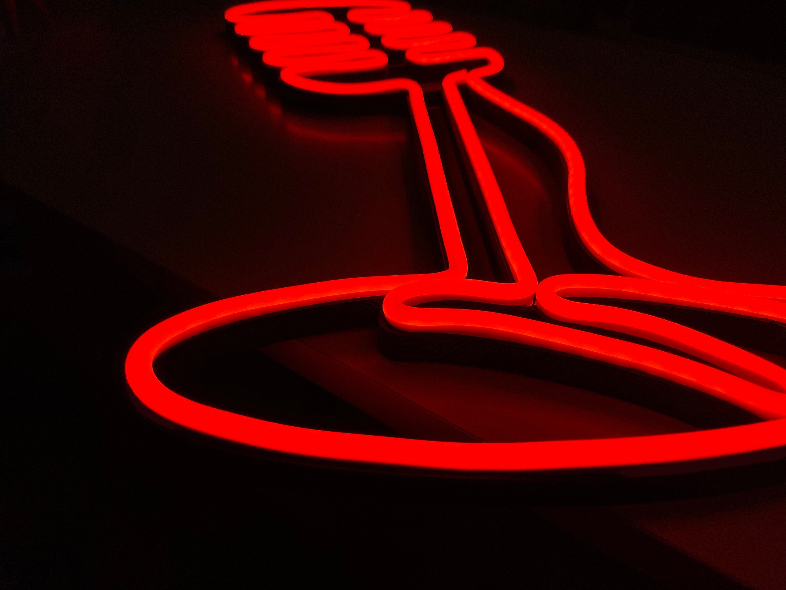 mic microphone art, music Neon Sign, microphone Art, music room decor, mic Wall Decor, music Led neon, music gift, mic gift