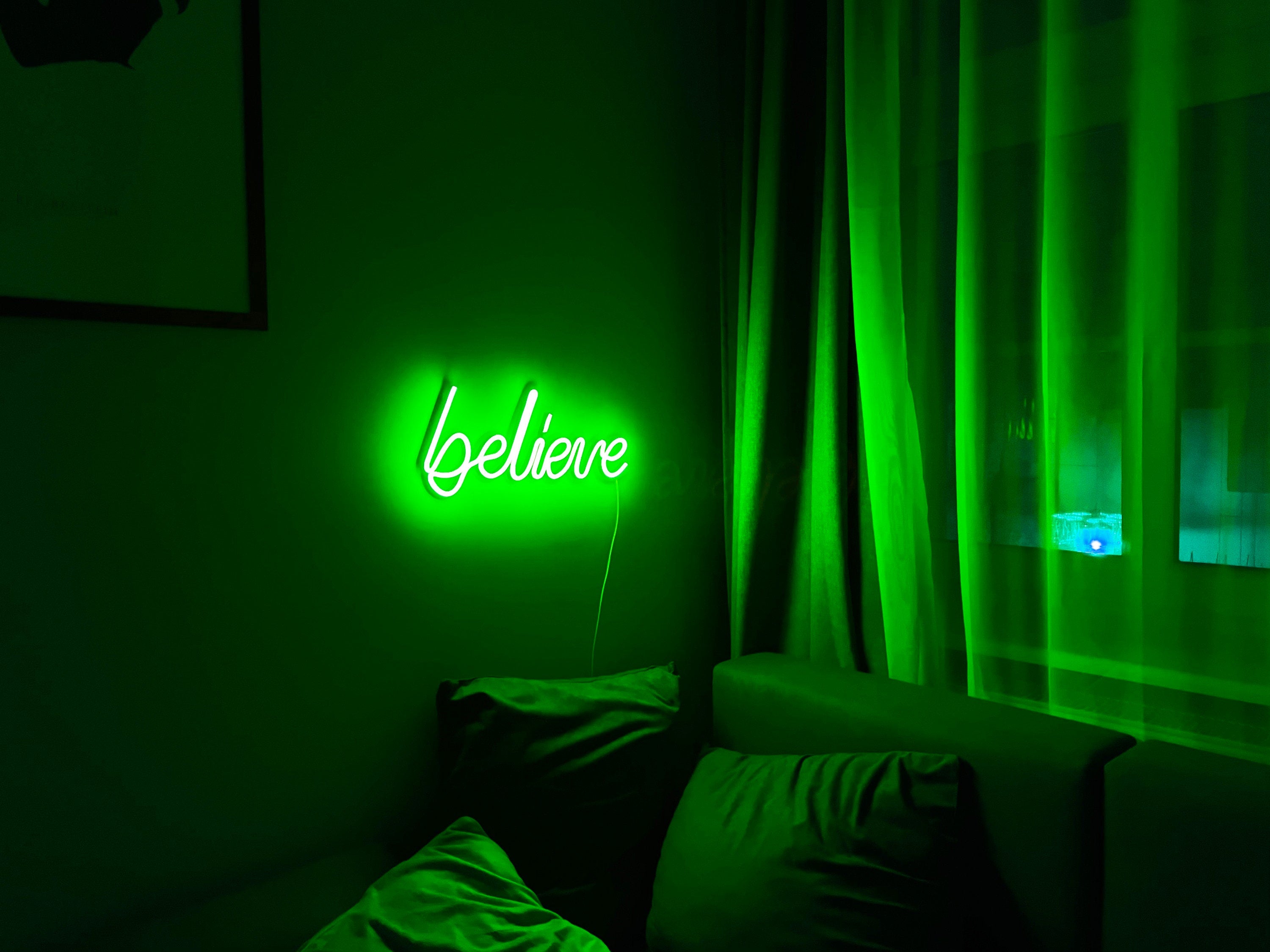 believe Neon Sign Led Neon Light Neon Sign Bedroom Home Room Neon Sign Neon Led Wall Decor bedroom wall art neon light neon art room decor