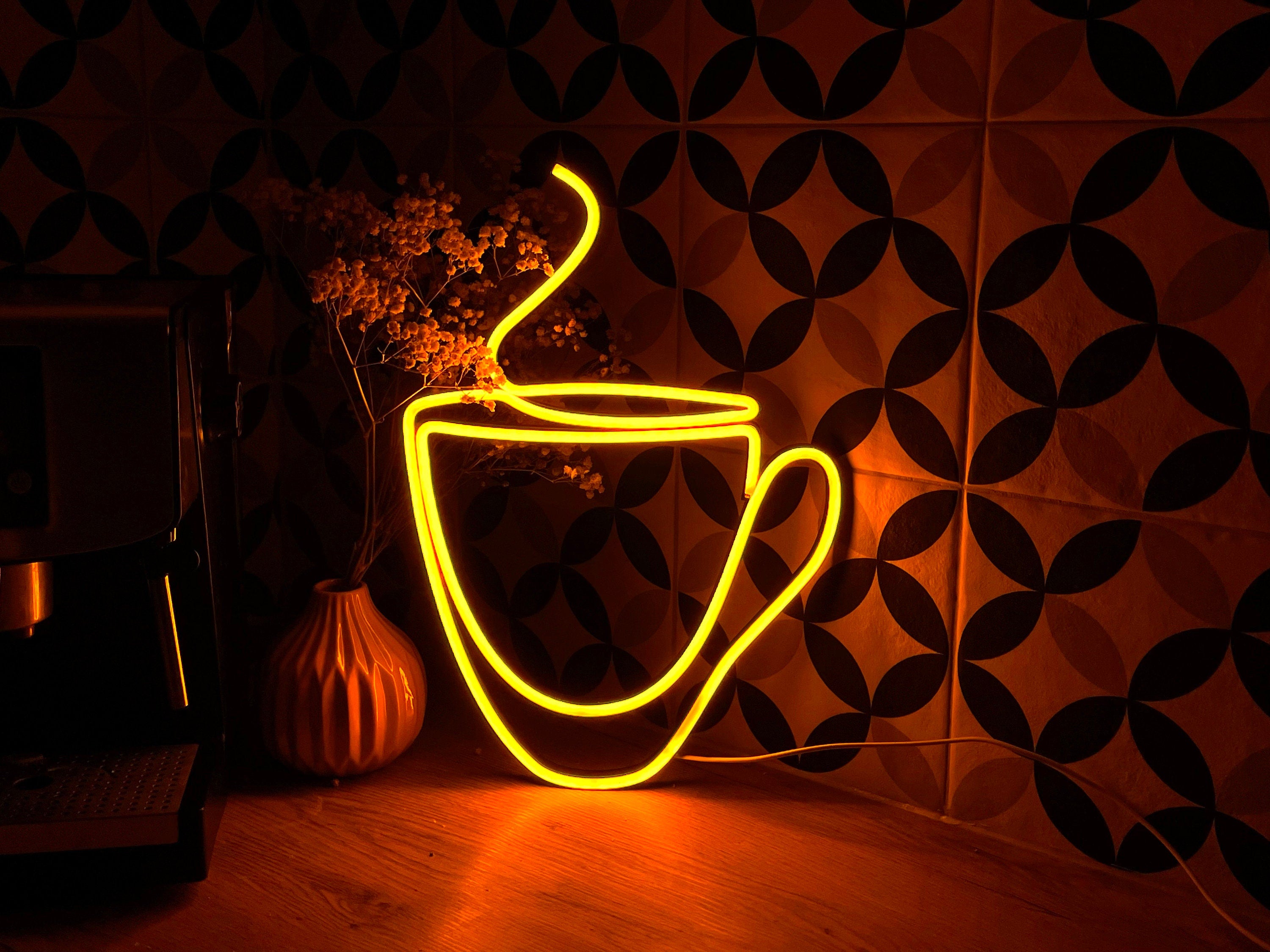 coffee bar neon sign , kitchen decor, coffee cup wall decor, coffee led, kitchen wall decor, coffee Kitchen Decor, neon sign bedroom