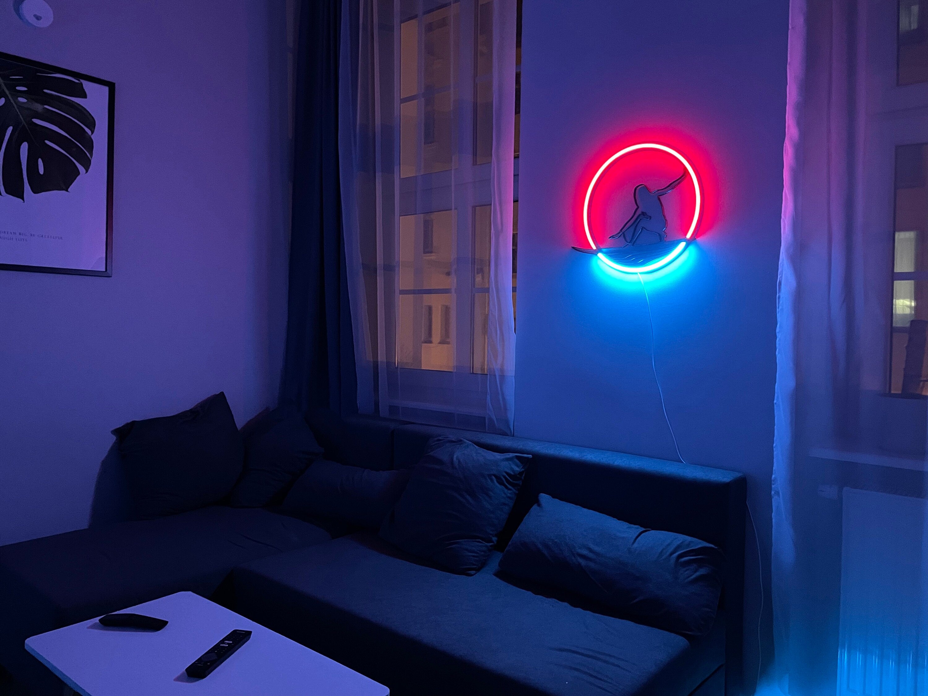 surf Neon Sign sea Led ocean Art Light Sign Led Logo wave Wall Décor Custom Neon Sign Room Decor gift neon bedroom neon light neon bedroom