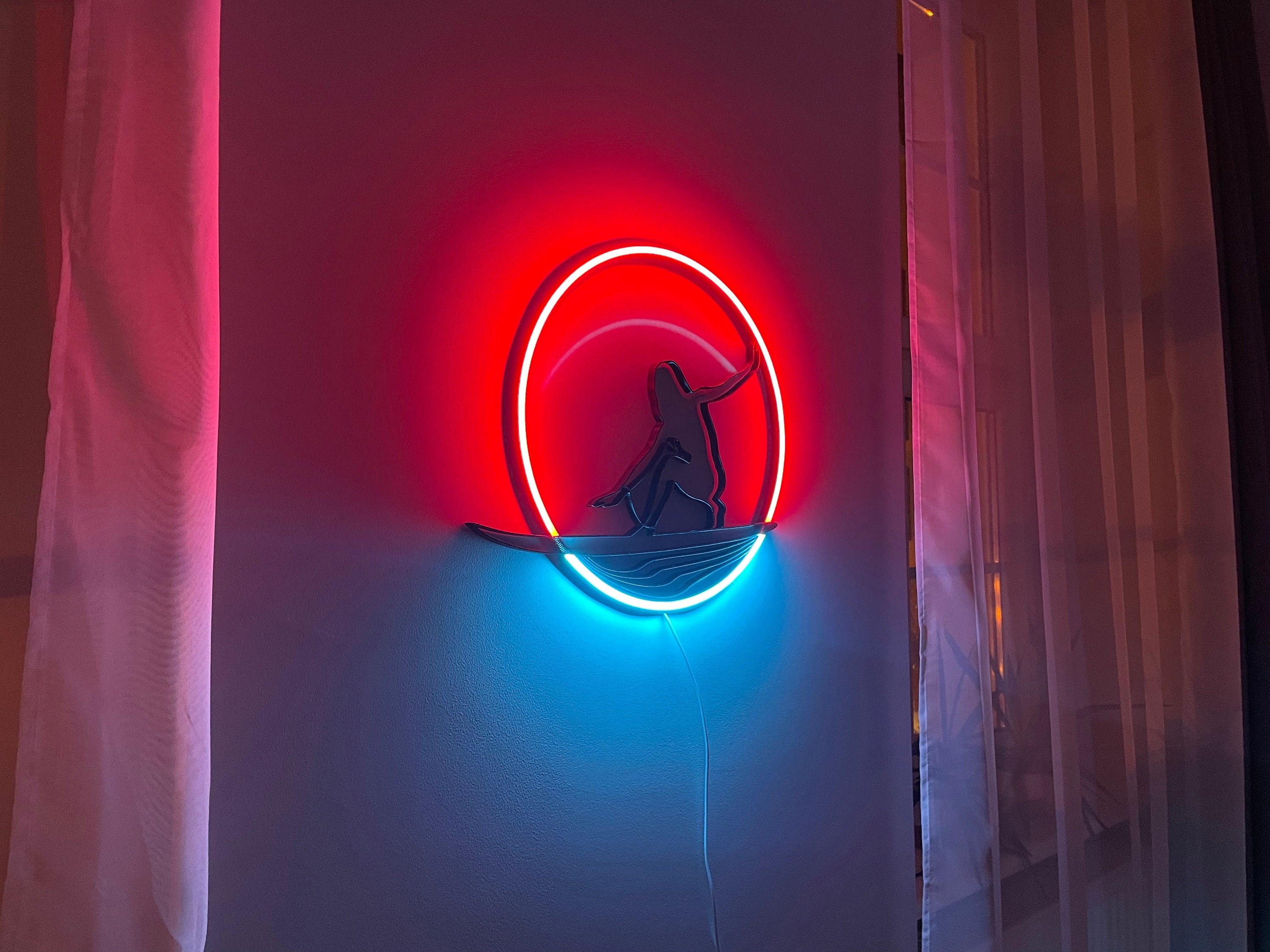 surf Neon Sign sea Led ocean Art Light Sign Led Logo wave Wall Décor Custom Neon Sign Room Decor gift neon bedroom neon light neon bedroom
