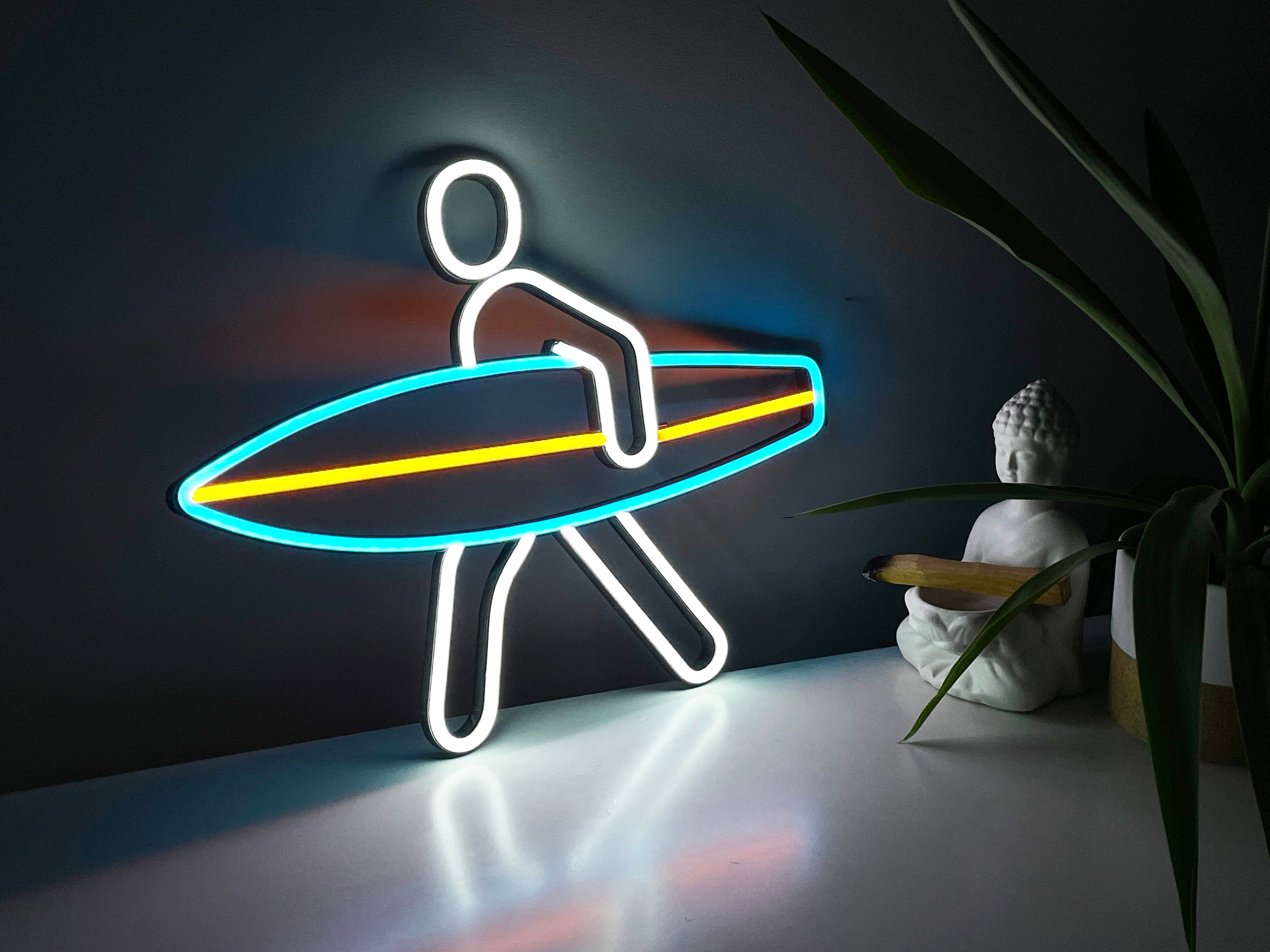 surf Neon Sign sea Led ocean Art Light Sign Led Logo wave Wall Décor Custom Neon Sign Room Decor gift neon bedroom neon light neon bedroom
