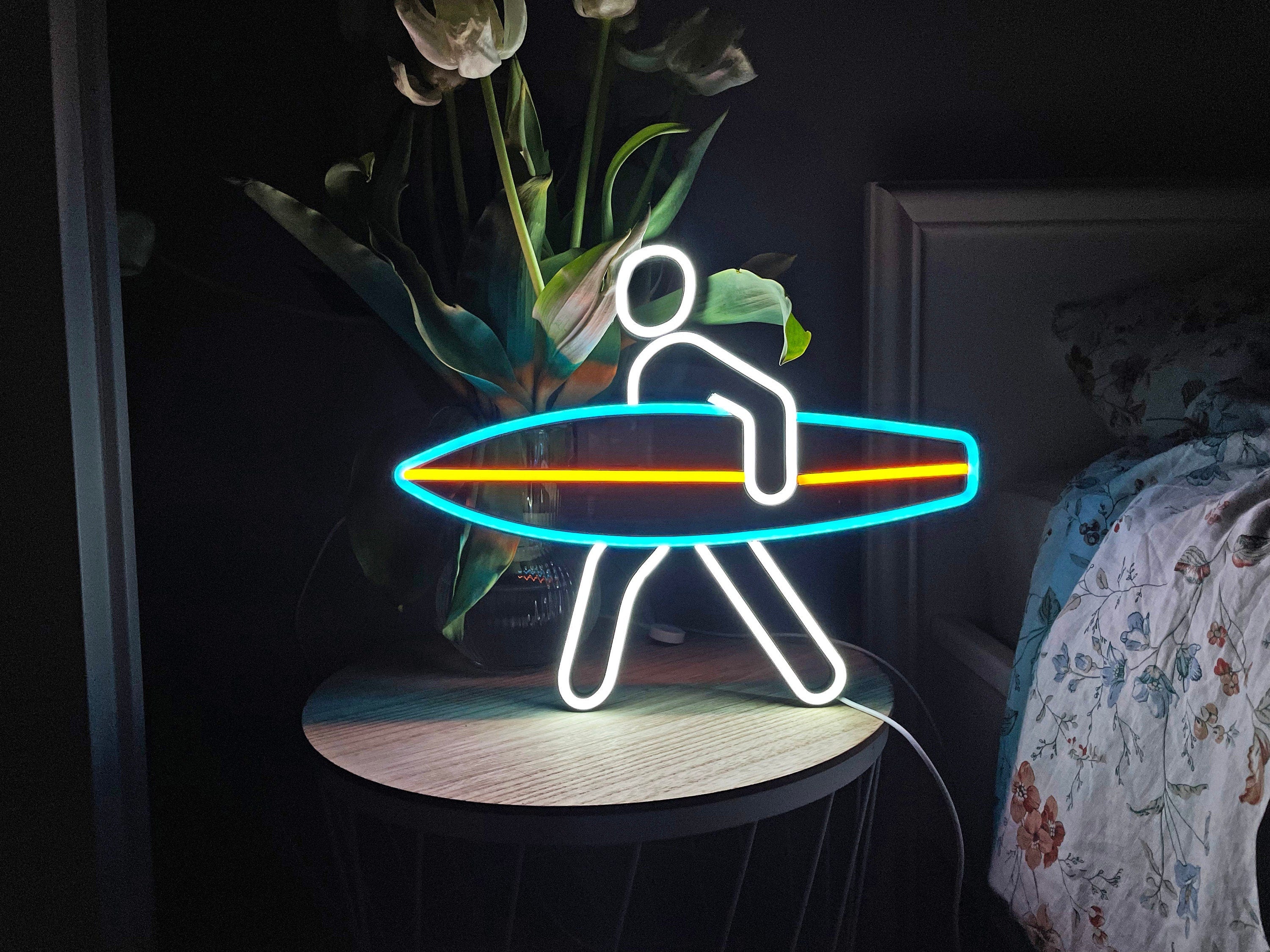 surf Neon Sign sea Led ocean Art Light Sign Led Logo wave Wall Décor Custom Neon Sign Room Decor gift neon bedroom neon light neon bedroom