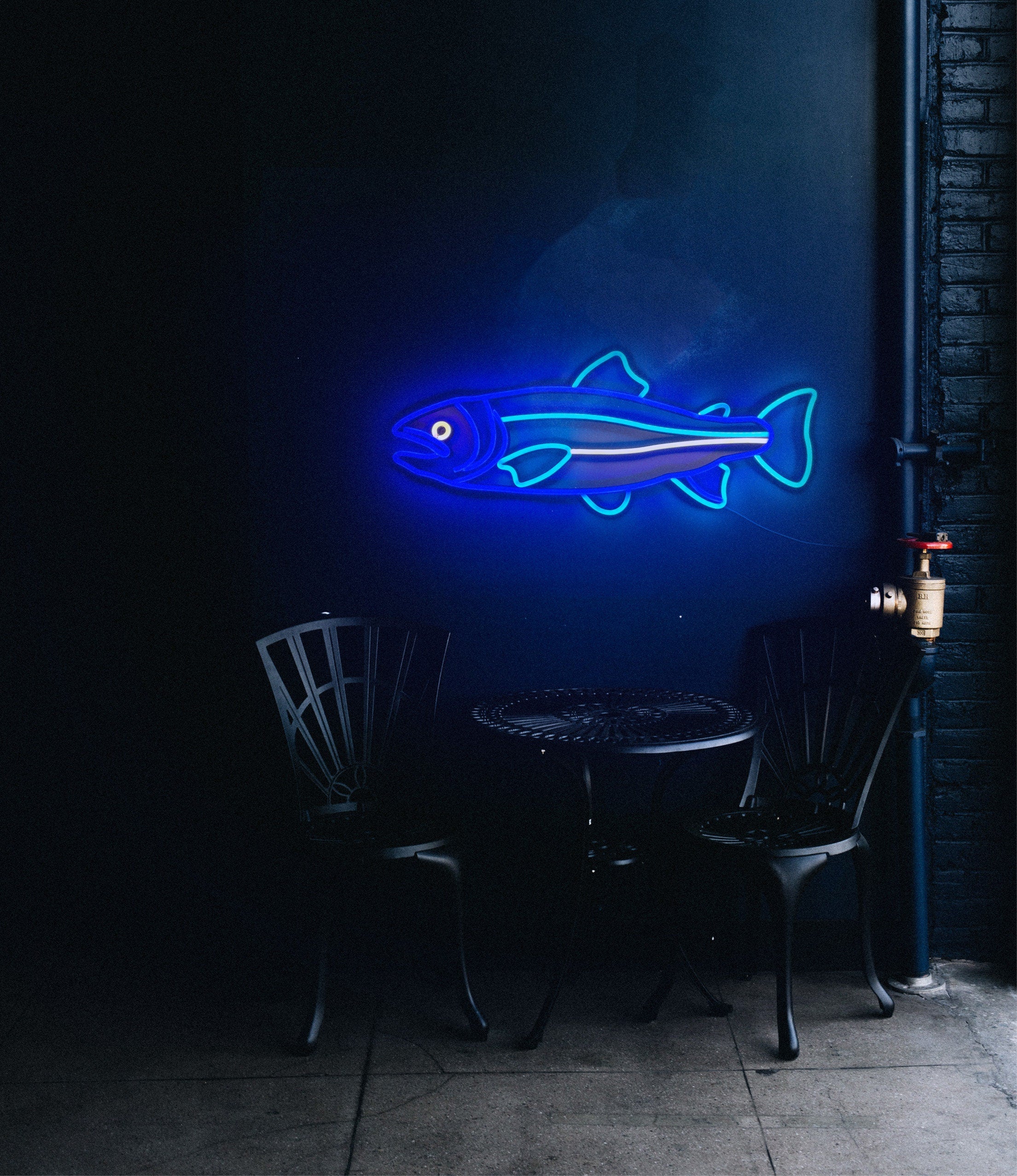 salmon fish Neon Sign salmon decor Led sea Art Light Sign Led Logo sailor Wall Décor Neon Sign Party Room Decoration salmon neon bedroom