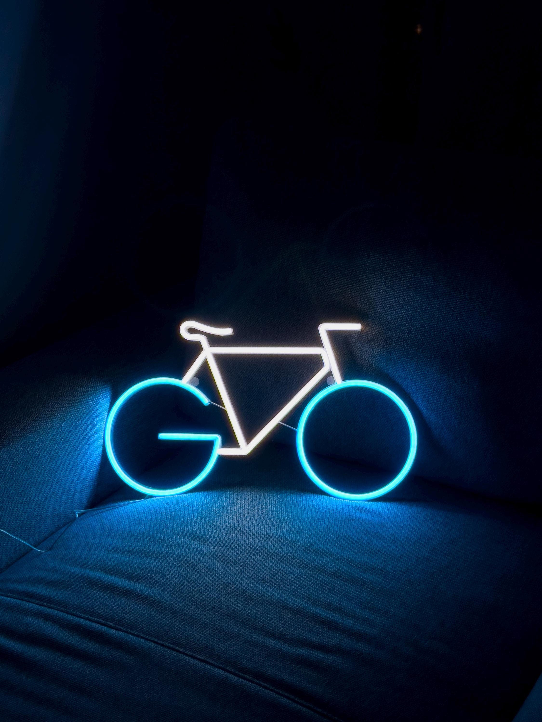 Bicycle LED Neon Sign, Bike Wall Decor, Bicycle Art, Neon Bike Gift, Bicycle Wall LED Sign, Unique Bike Art & Decor