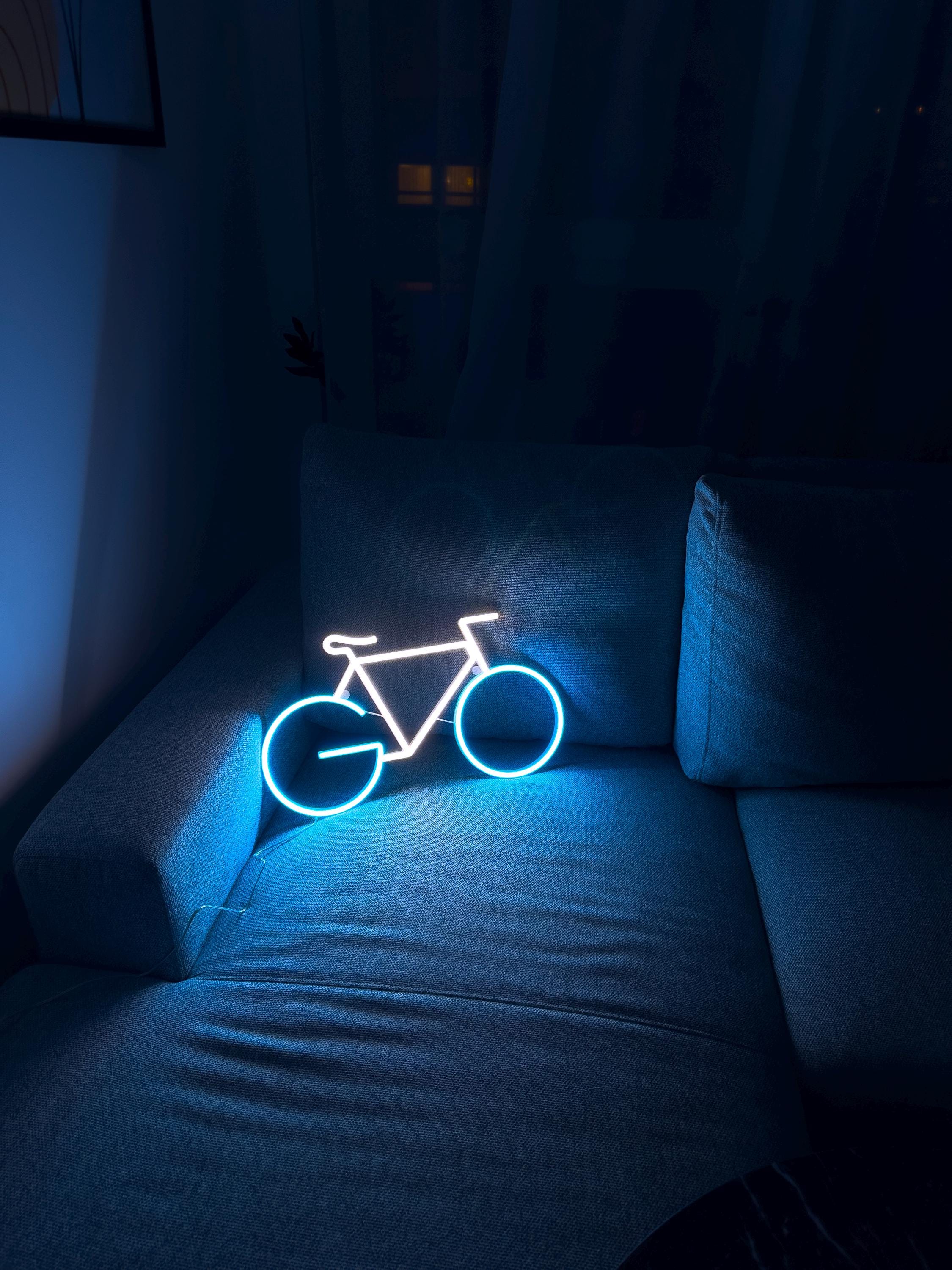 Bicycle LED Neon Sign, Bike Wall Decor, Bicycle Art, Neon Bike Gift, Bicycle Wall LED Sign, Unique Bike Art & Decor