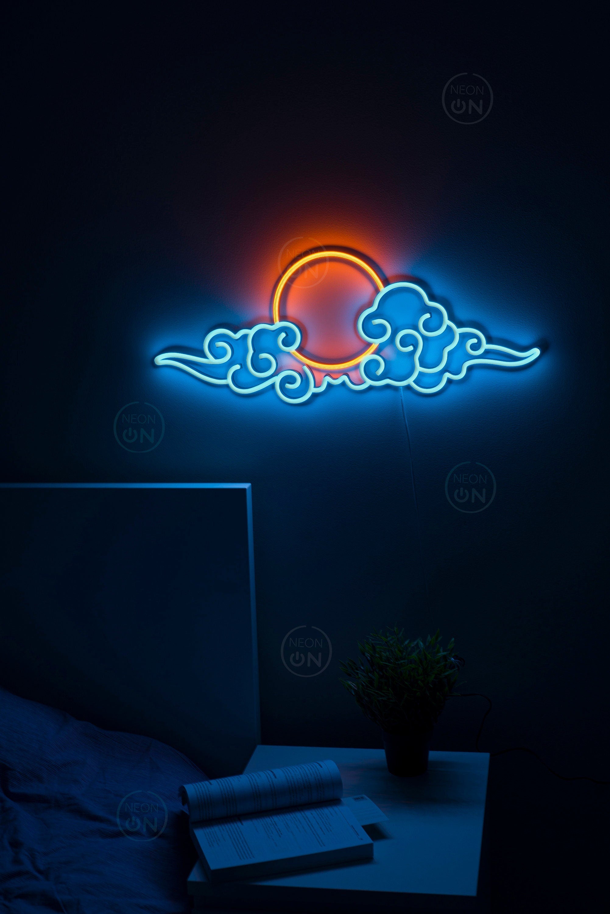 room decor Neon Sign wall decor, Neon anime Sign, Wall Art, asian Decor, Neon Light, neon Sign, Anime Art, Manga Art, neon wall art