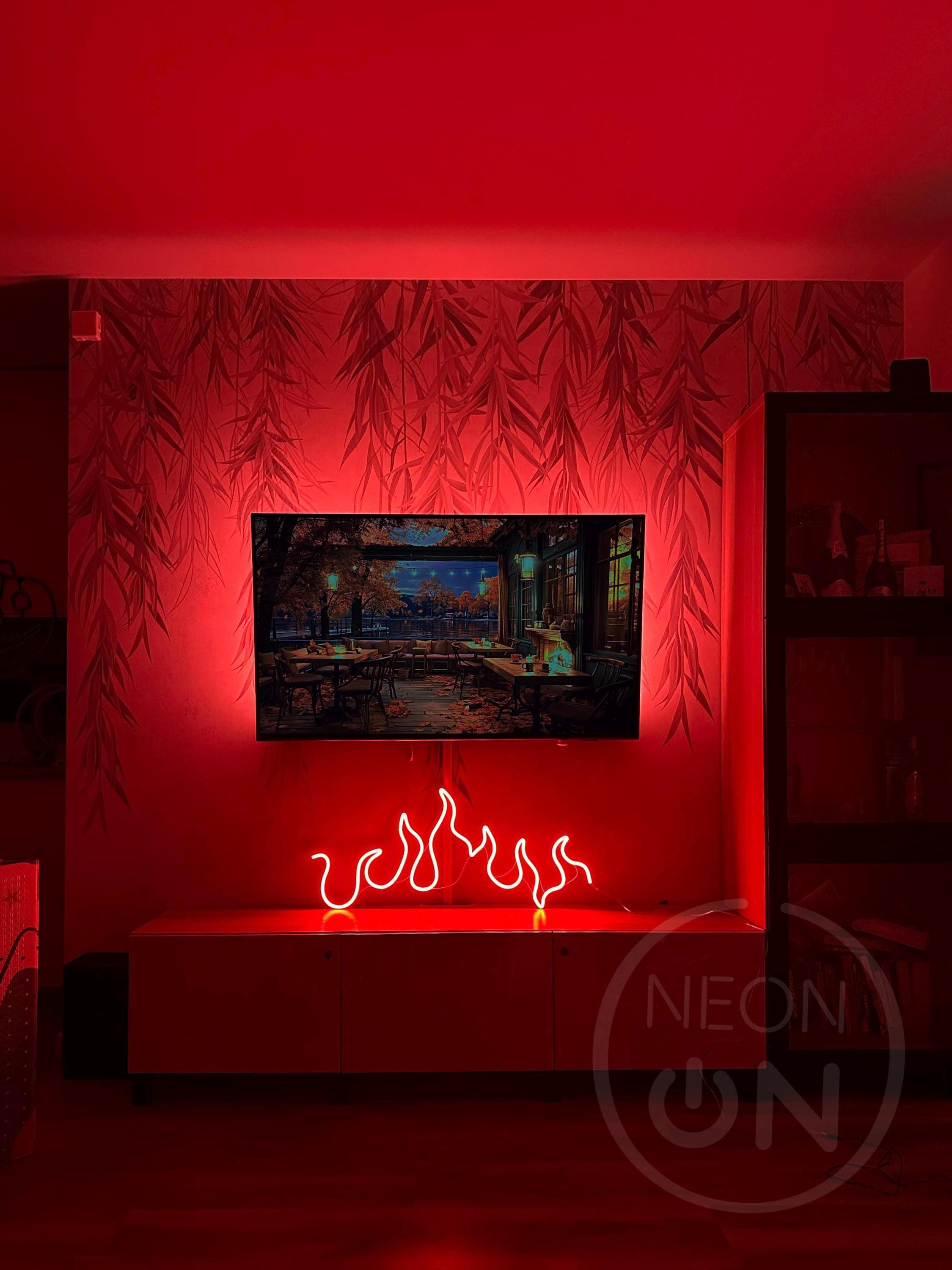 fire neon sign