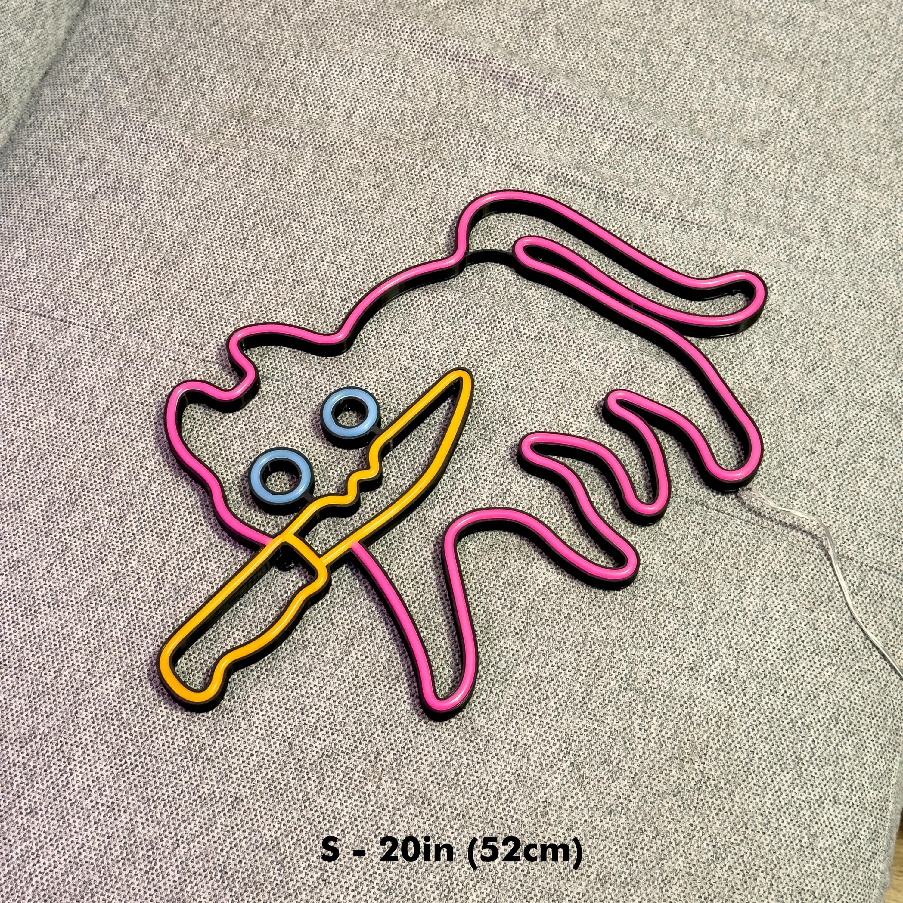 Cat Neon Sign – LED Cat Light, Neon Cat Wall Decor, Cat LED Sign, Cool Cat Neon Light, Cute Cat Room Decor, Custom Cat Neon Sign More