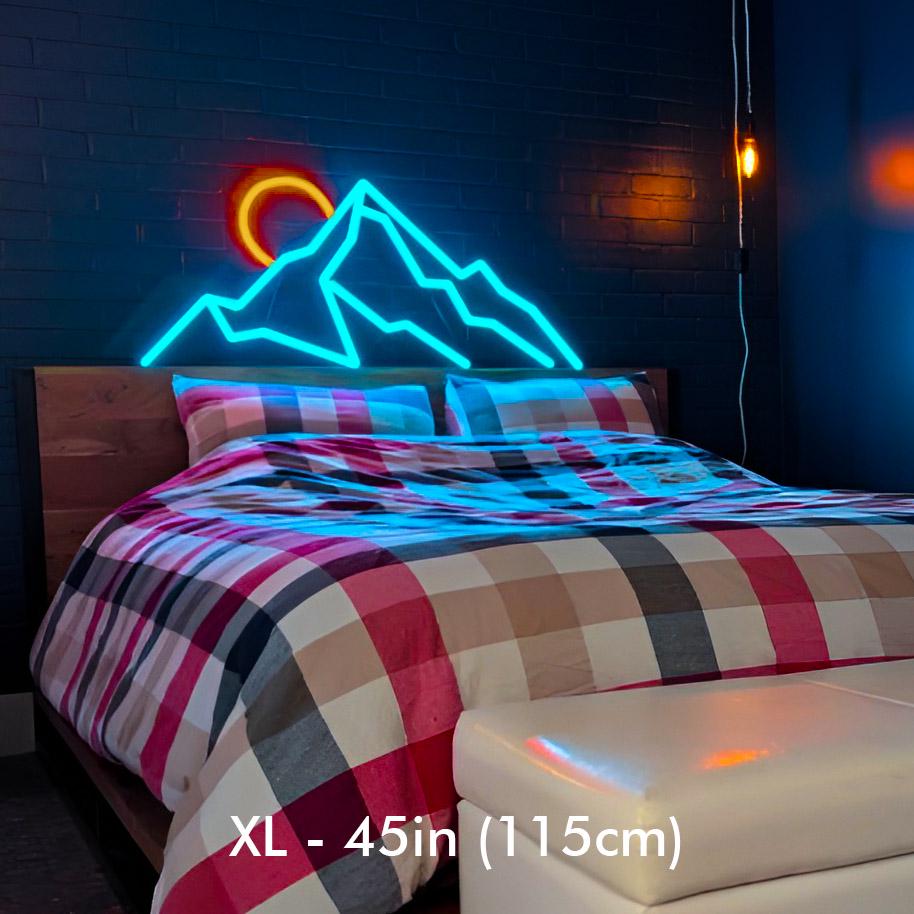 mountain neon wall art landscape Neon Sign neon art, Mountain Art Light Sign, Led light Wall Decor, mount decor, Custom Neon Sign, gift man