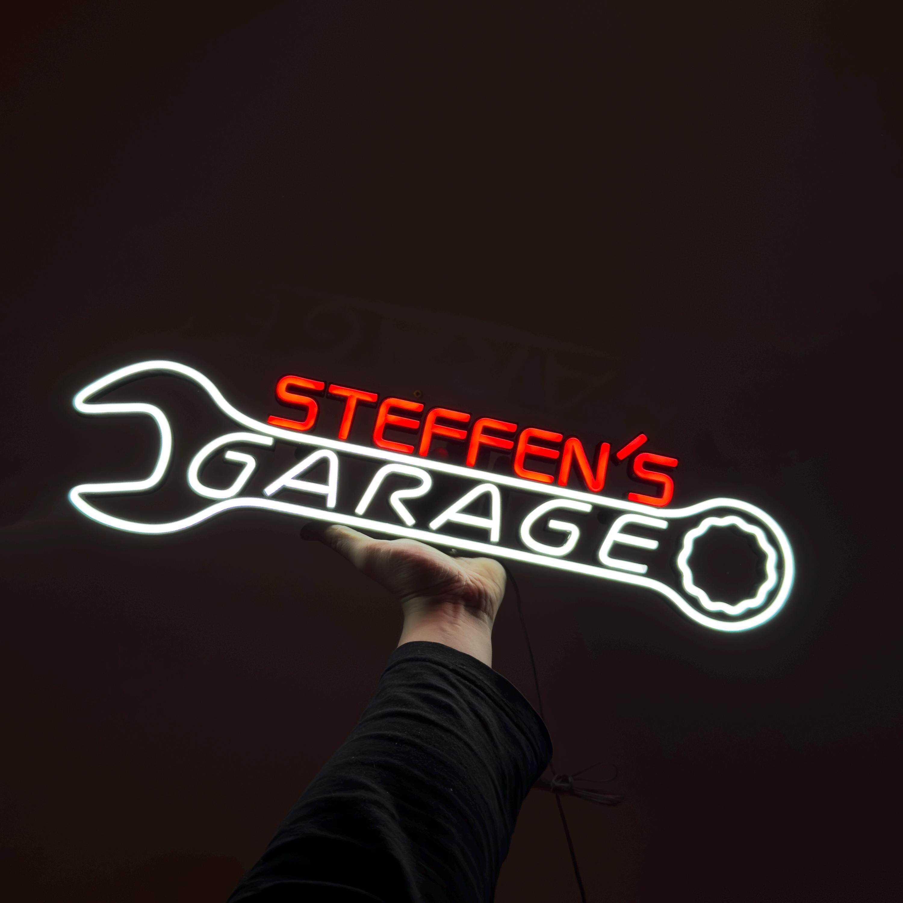 Custom Garage decor Signs,Personalized neon Garage Signs,Gift for Dad, Gift for husband,Man Cave Decor,Workshop Car Sign