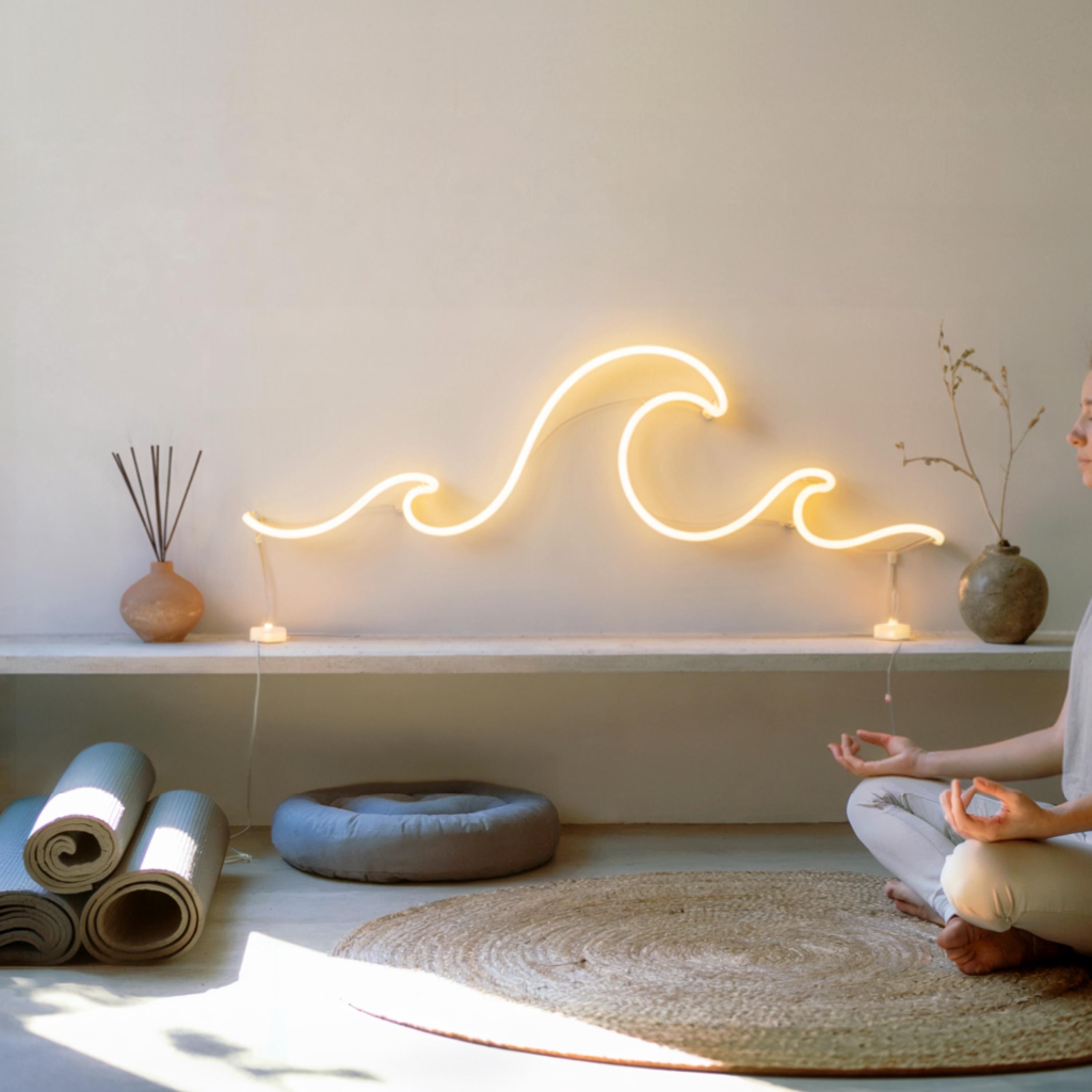 Wave Ocean Neon Sign – Custom LED Neon Light for Bedroom, Wall Decor, Ocean Art, Modern LED Neon Sign, Unique Coastal Decoration