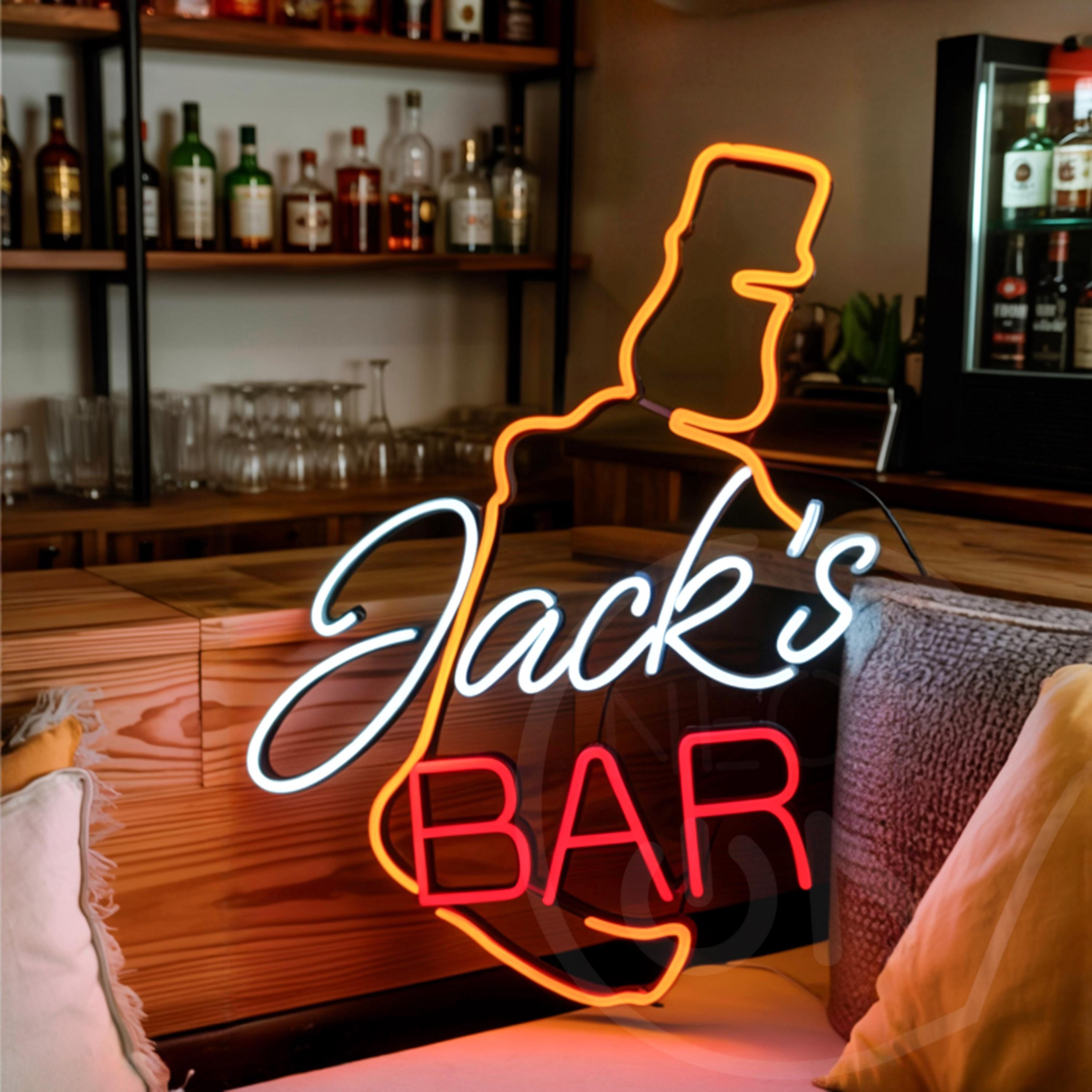 Custom home Bar Neon Sign, Personalized Home Bar Pub Beer LED Neon Light Sign Wall Decor Man Cave Sign, Gifts for Him Gift for Dad gift,