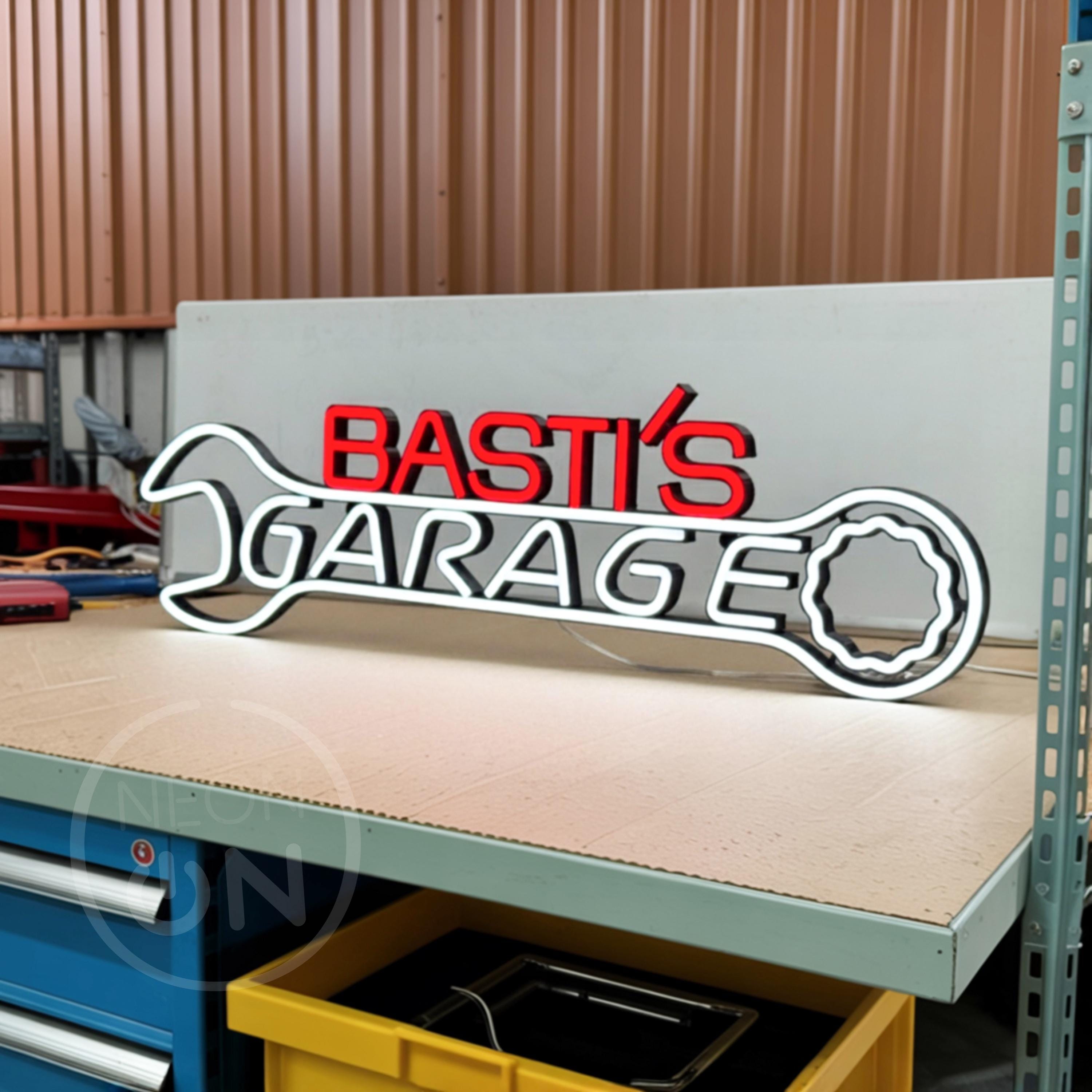 Custom Garage decor Signs, Personalized neon Garage Signs,Gift for Dad, Gift for husband,Man Cave Decor, Workshop Car Sign, garage neon sign