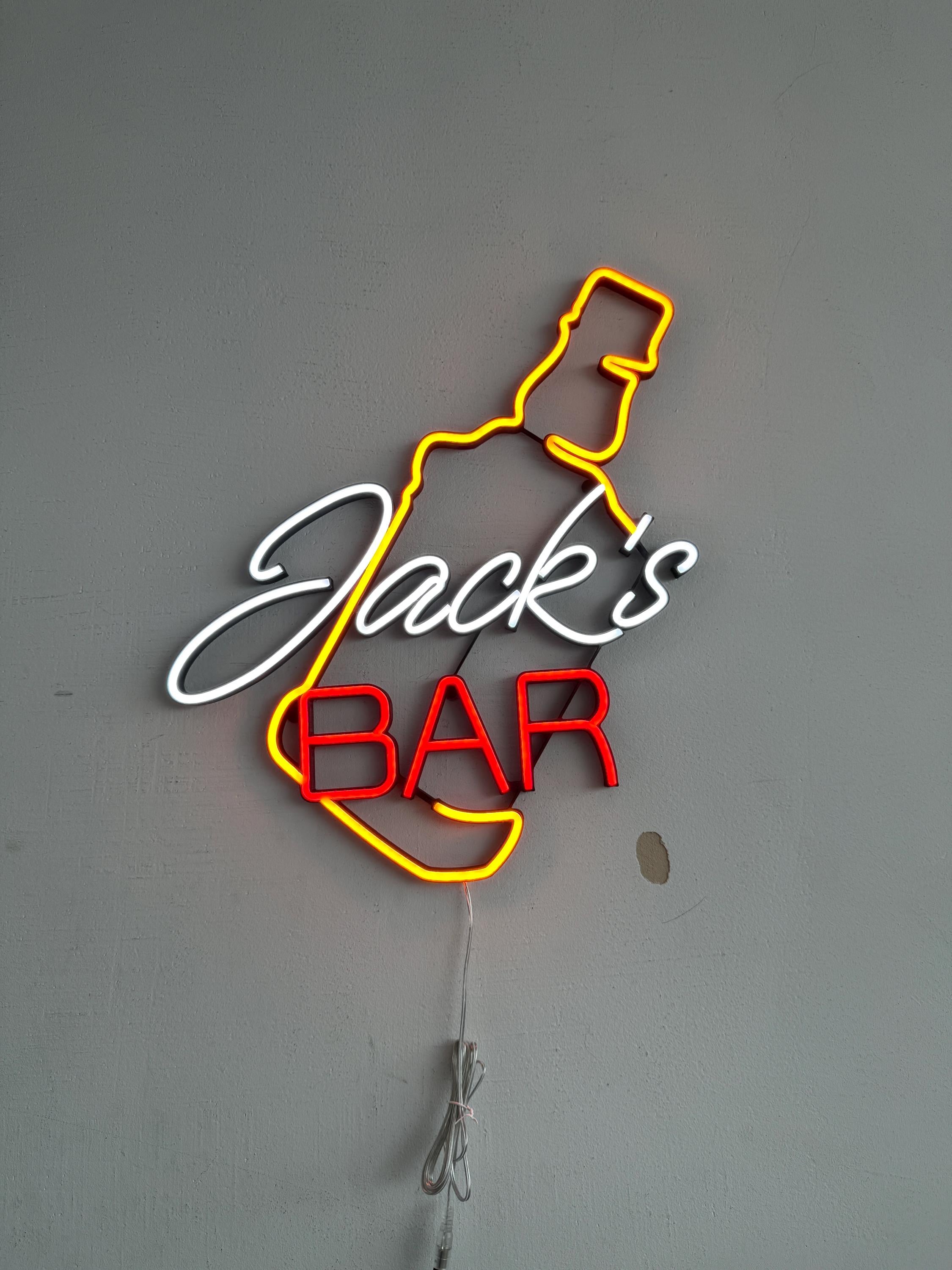 Custom Home Bar Neon Sign – Personalized LED Wall Light for Bar, Pub, or Man Cave – Unique Gift for Him, Dad, or Husband