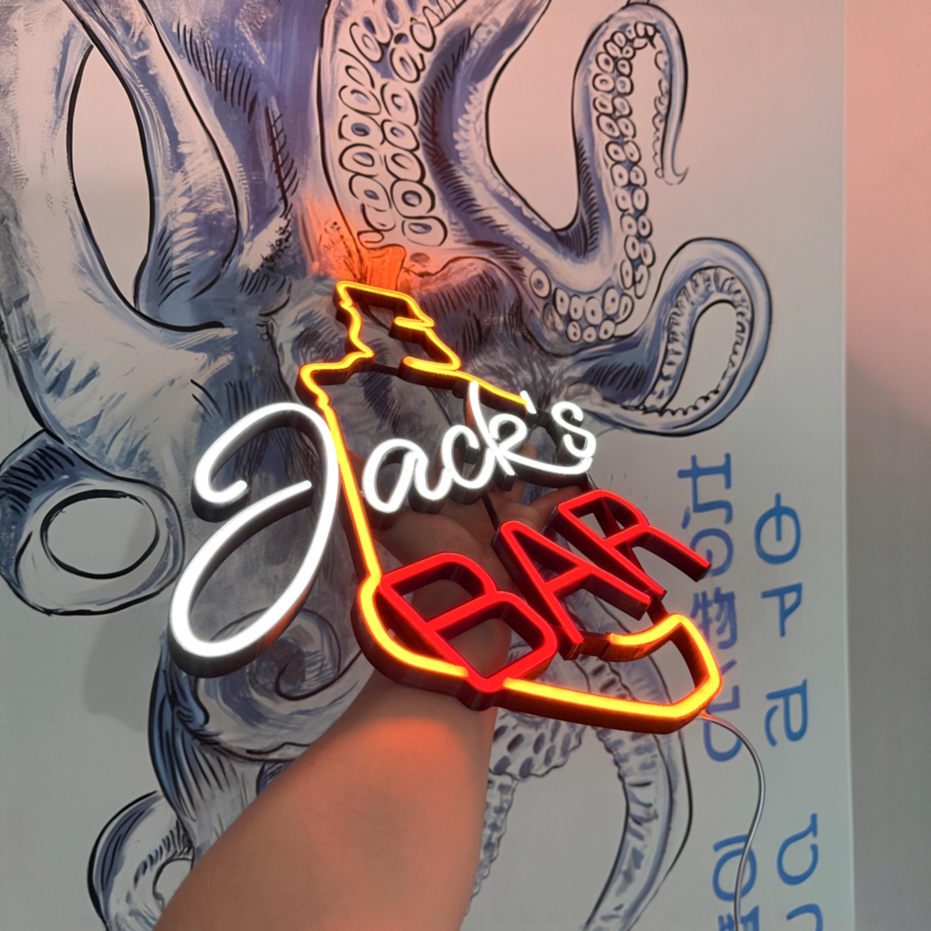 Custom home Bar Neon Sign, Personalized Home Bar Pub Beer LED Neon Light Sign Wall Decor Man Cave Sign, Gifts for Him Gift for Dad gift,