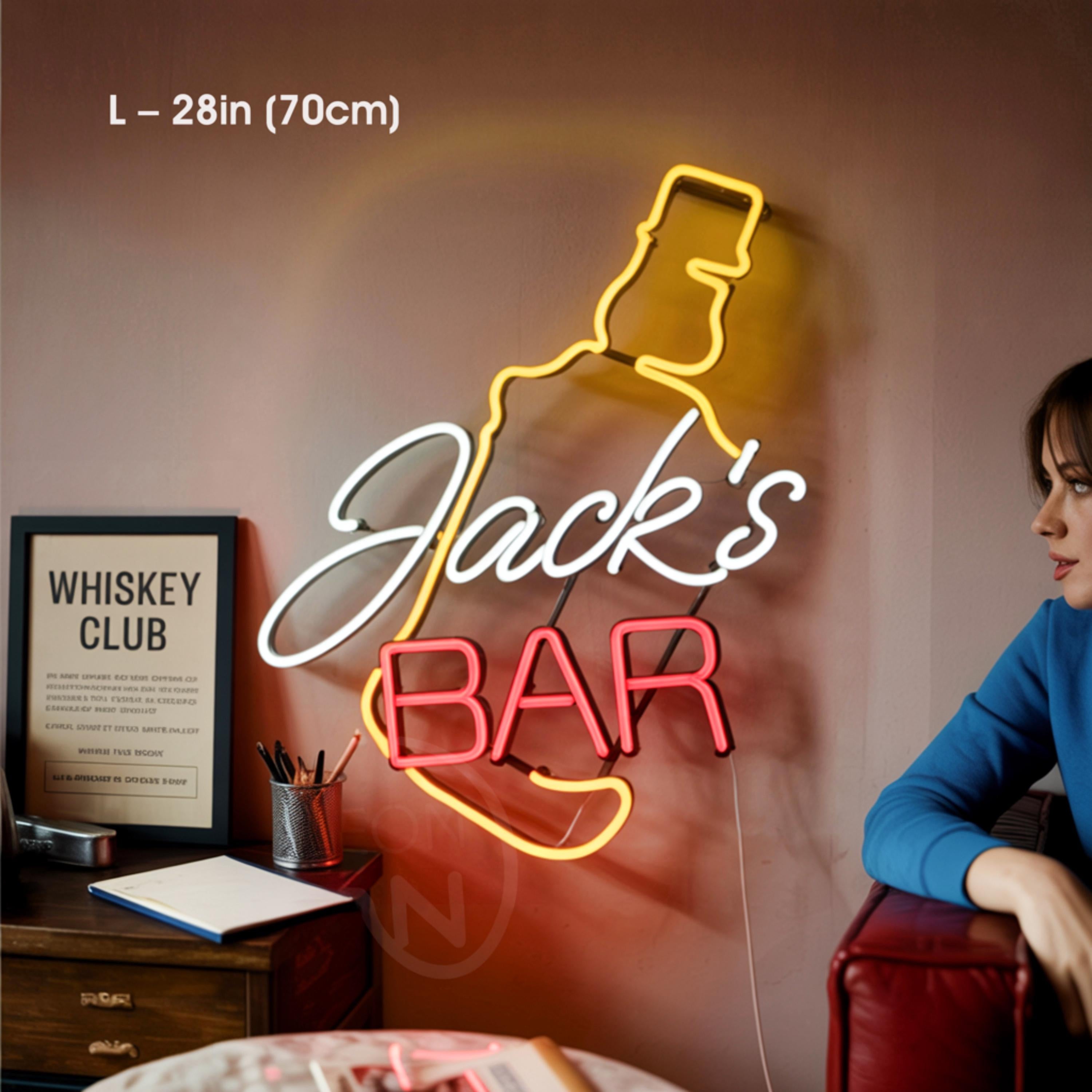 Custom home Bar Neon Sign, Personalized Home Bar Pub Beer LED Neon Light Sign Wall Decor Man Cave Sign, Gifts for Him Gift for Dad gift,