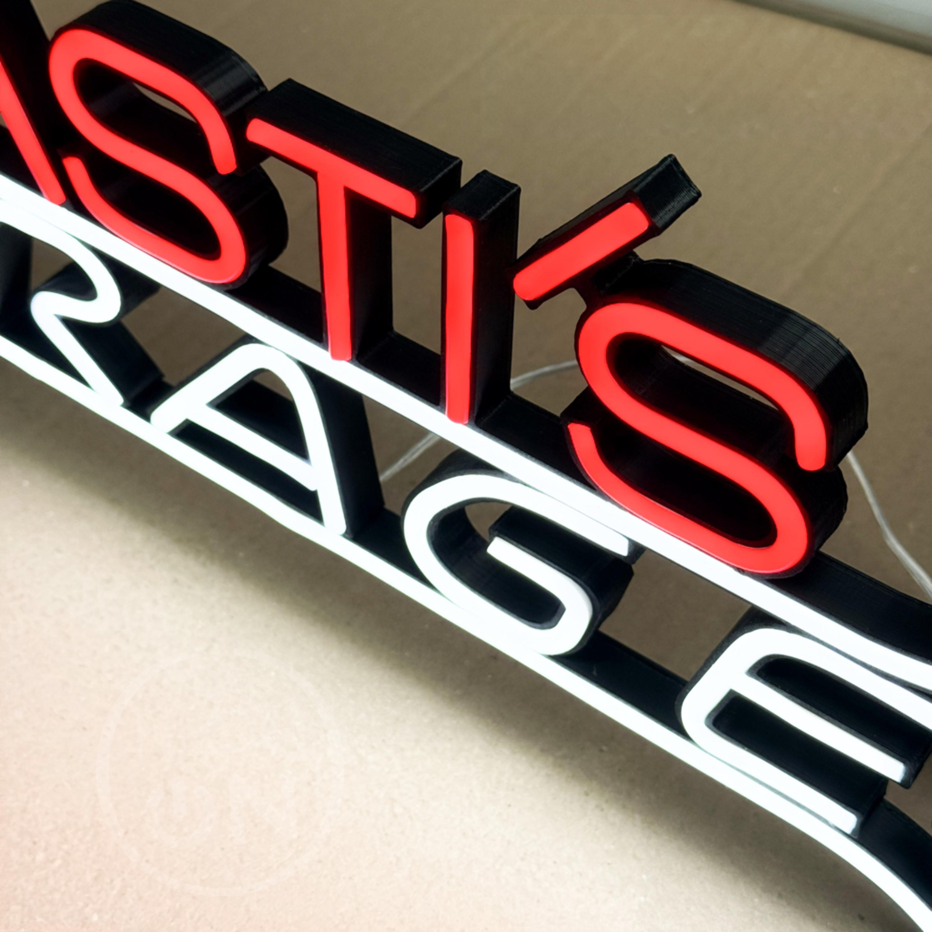 Custom Garage decor Signs, Personalized neon Garage Signs,Gift for Dad, Gift for husband,Man Cave Decor, Workshop Car Sign, garage neon sign