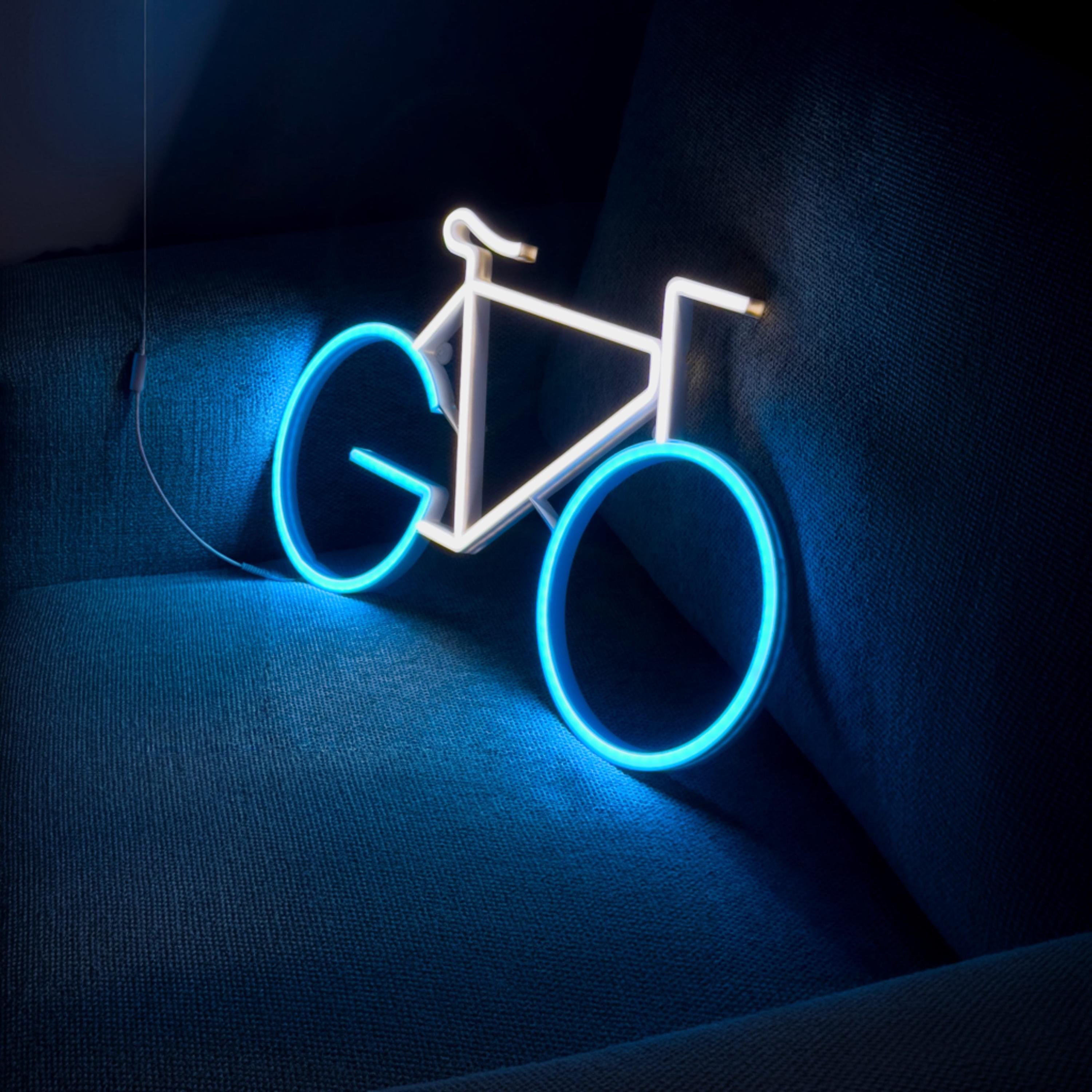 Bicycle Neon Sign – LED Bike Wall Light, Custom Neon Sign for Cyclist, Garage Decor, Man Cave Gift, Sports Room Sign
