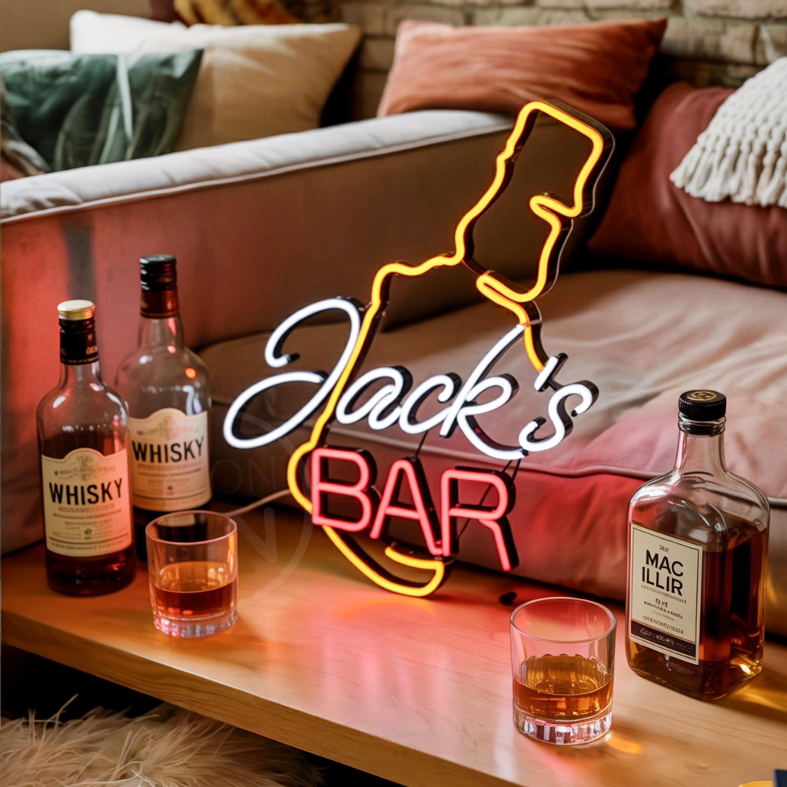 Custom home Bar Neon Sign, Personalized Home Bar Pub Beer LED Neon Light Sign Wall Decor Man Cave Sign, Gifts for Him Gift for Dad gift,