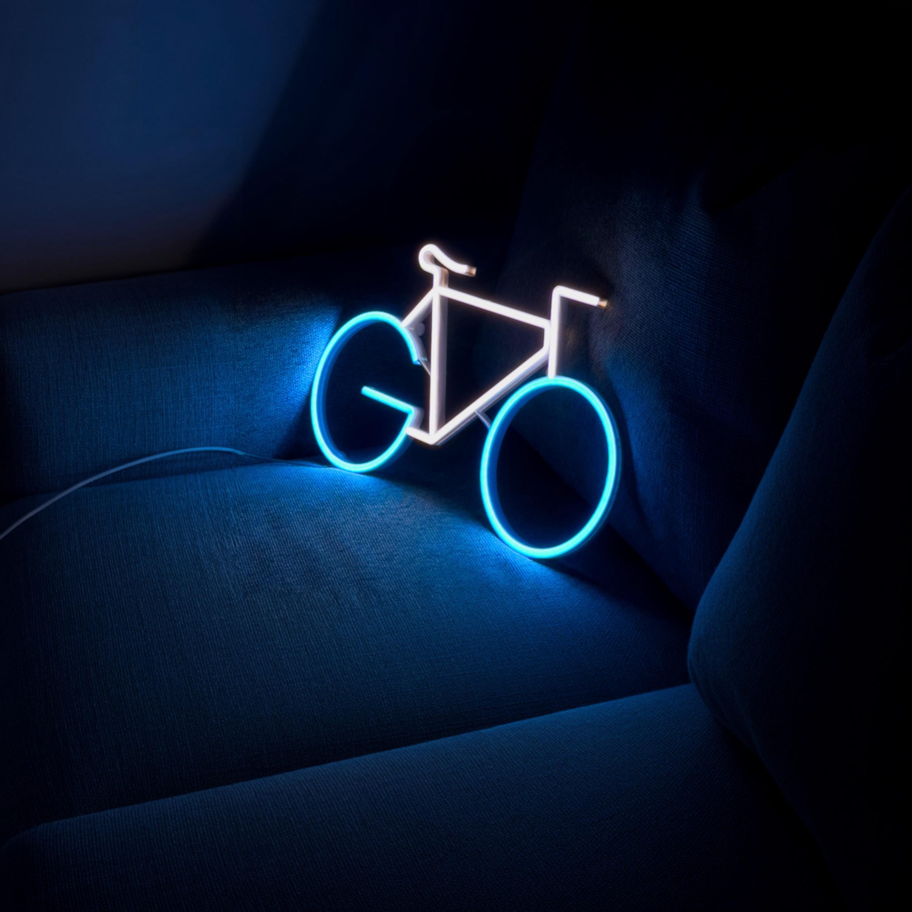 Bicycle Neon Sign – LED Bike Wall Light, Custom Neon Sign for Cyclist, Garage Decor, Man Cave Gift, Sports Room Sign