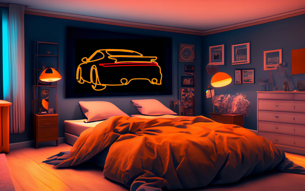 Porsche 911 neon sign - Neonon